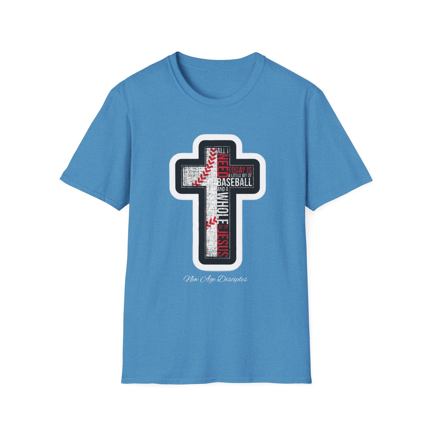 Baseball Cross T-Shirt - Faith & Sports, Unisex Tee, Gift for Baseball Lovers, Christian Apparel, Soft Cotton Tee