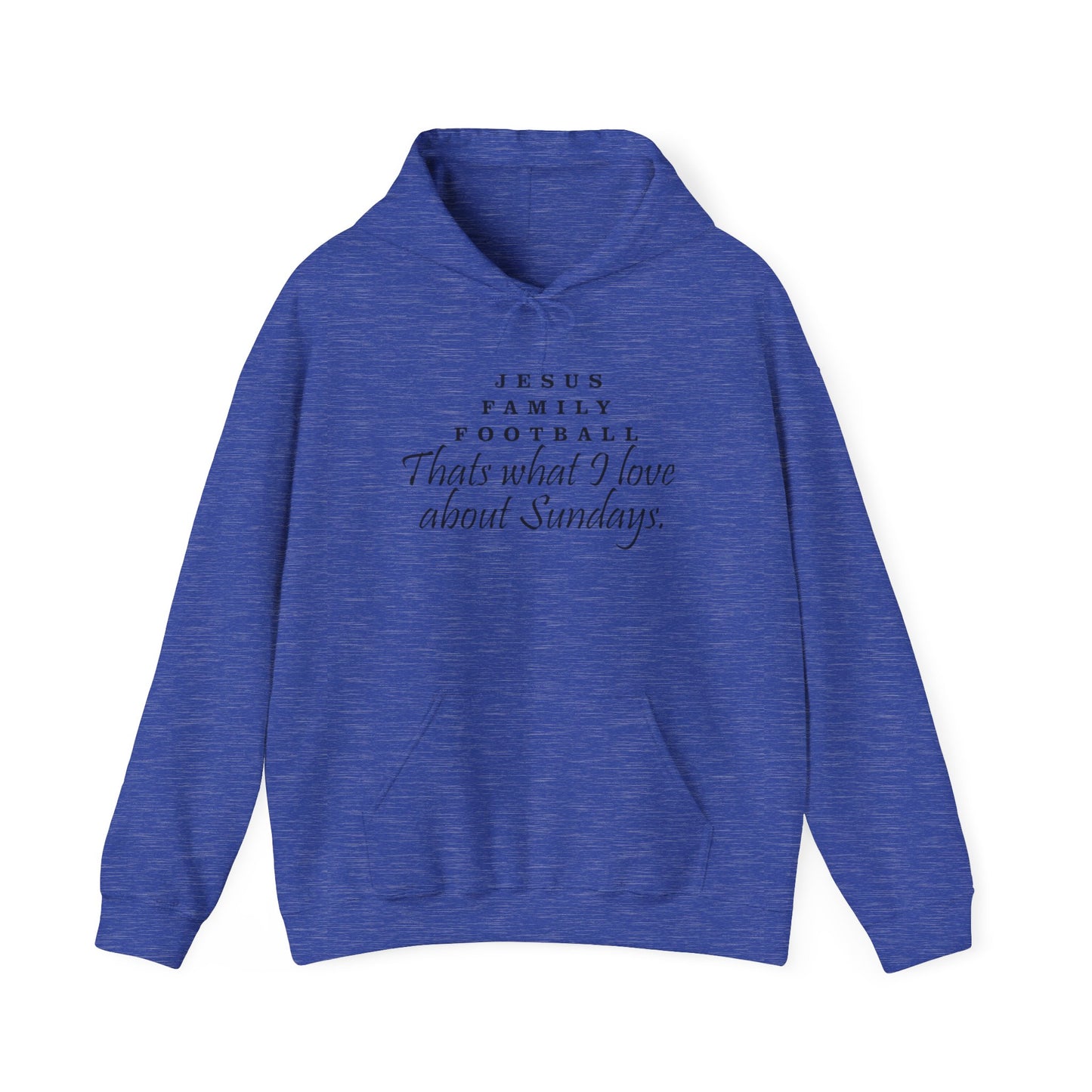 Jesus Family Football Sweatshirt, Unisex Hooded Sweatshirt, Sunday Vibes Hoodie, Family Gatherings Apparel, Faith and Fun Clothing
