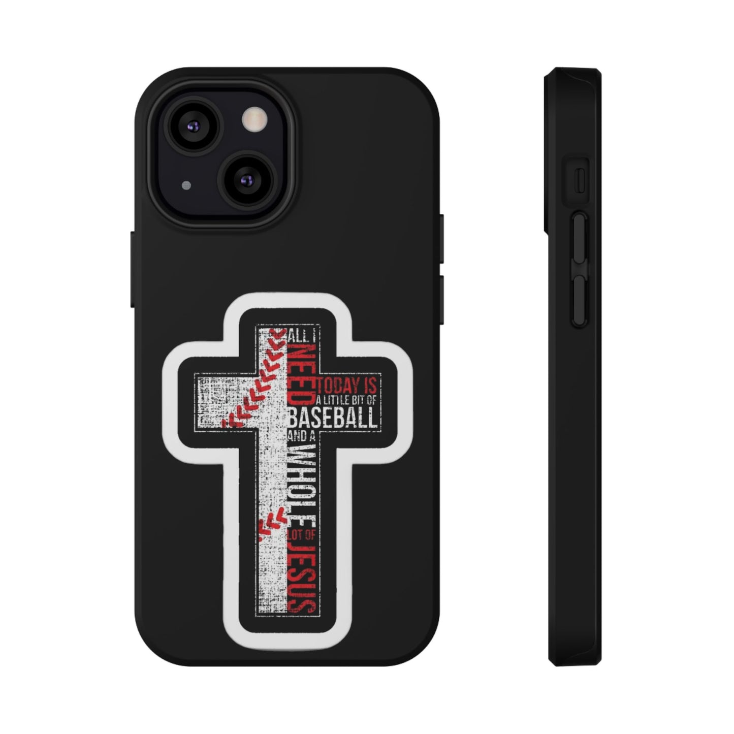 Baseball-themed Phone Case, Religious Cell Phone Cover, Impact-Resistant Case for Sports Lovers, Christian Gifts, Durable Mobile Accessory