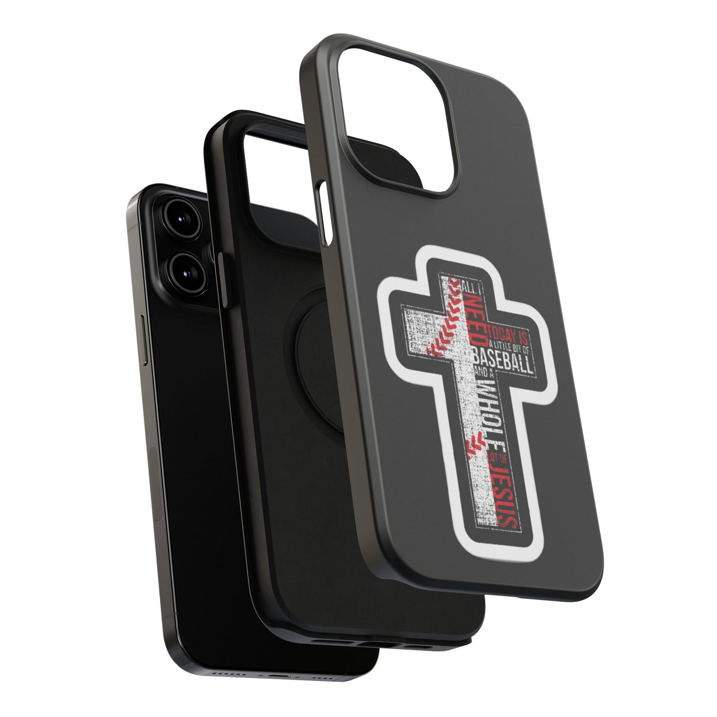 Baseball-themed Phone Case, Religious Cell Phone Cover, Impact-Resistant Case for Sports Lovers, Christian Gifts, Durable Mobile Accessory