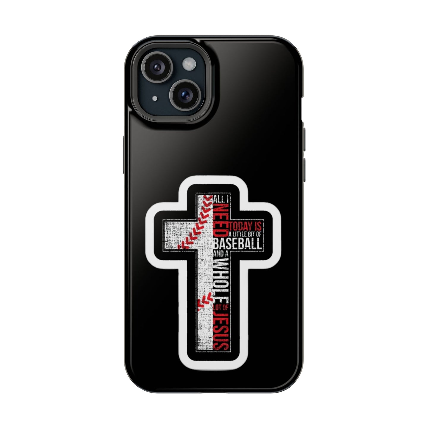 Baseball-themed Phone Case, Religious Cell Phone Cover, Impact-Resistant Case for Sports Lovers, Christian Gifts, Durable Mobile Accessory