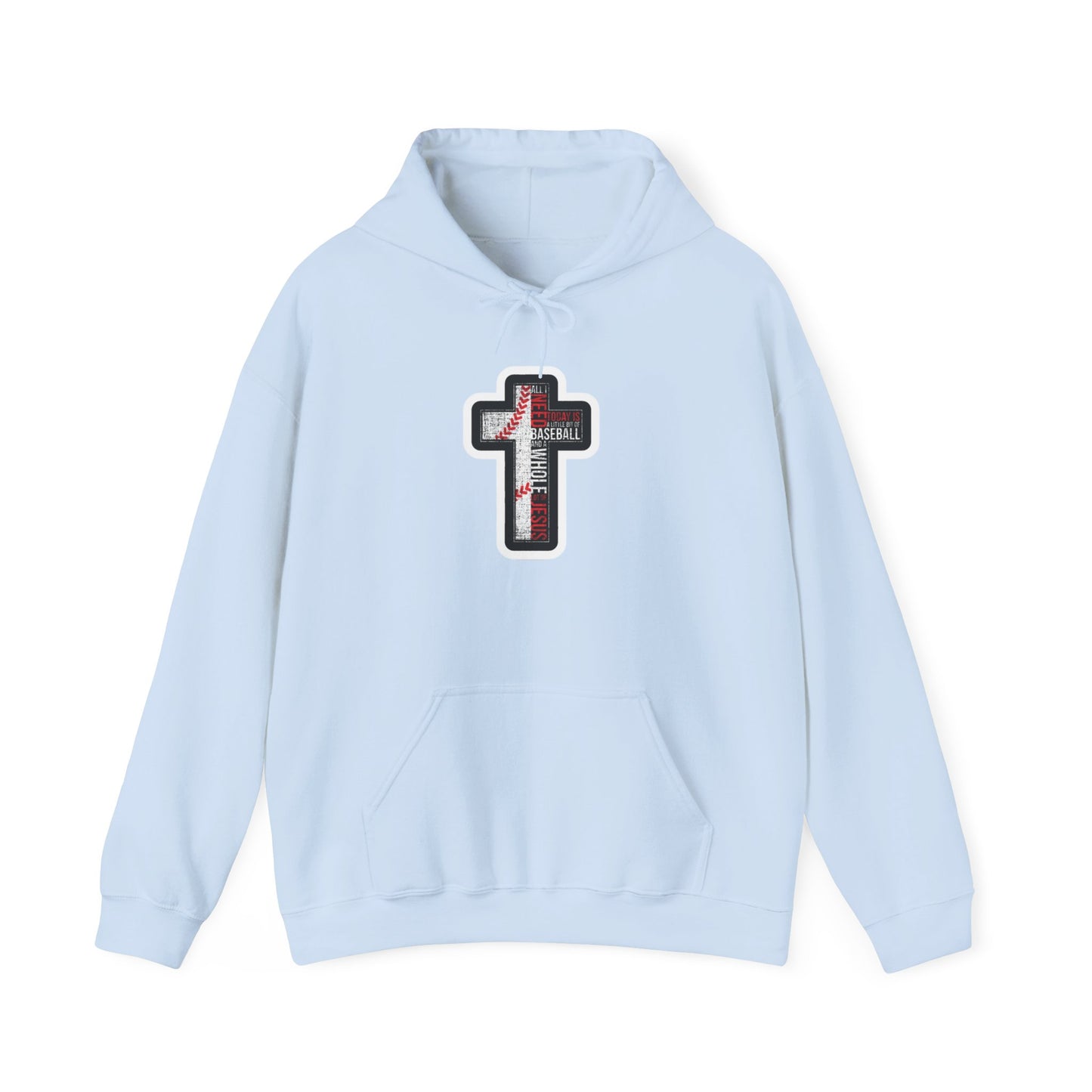 Christian Cross Sweatshirt | Comfortable Religious Apparel | Unisex Hoodie for Faith, Worship, Gifts, and Everyday Wear
