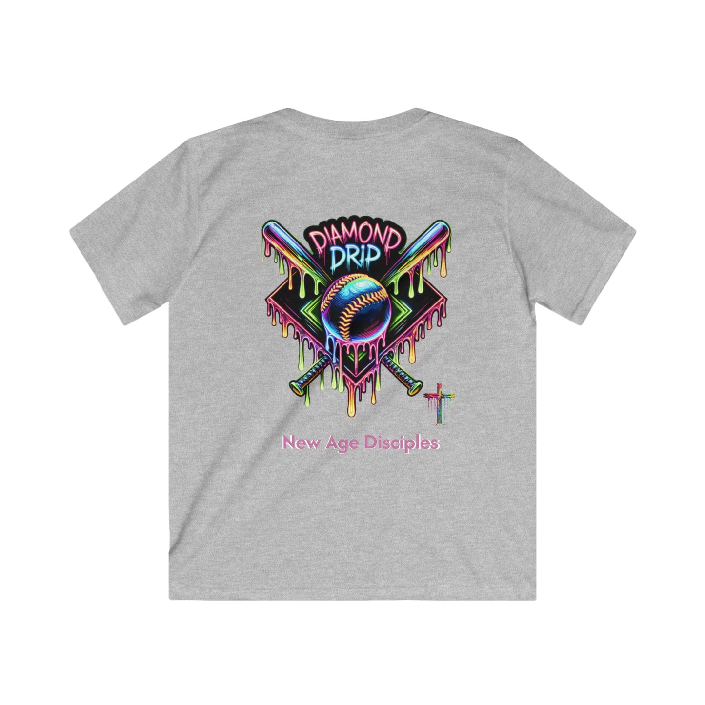 Youth Graphic Tee for Sporty Kids, Colorful Baseball Shirt, Playful T-Shirt for Birthday, Sports Team Apparel, Unique Gift for Kids