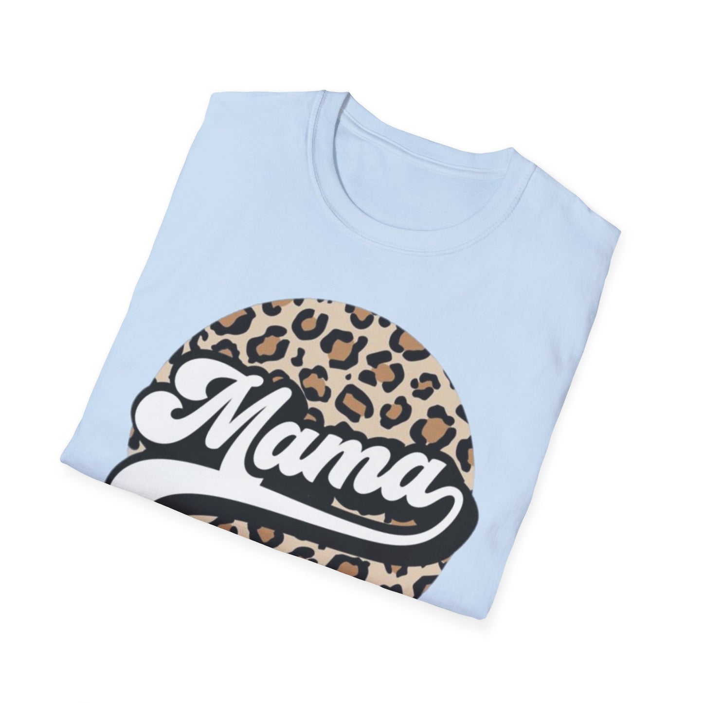 Mama Leopard Print Unisex T-Shirt, Cute Gift for Moms, Mother’s Day, Casual Wear, Animal Print Tee, Family T-Shirt