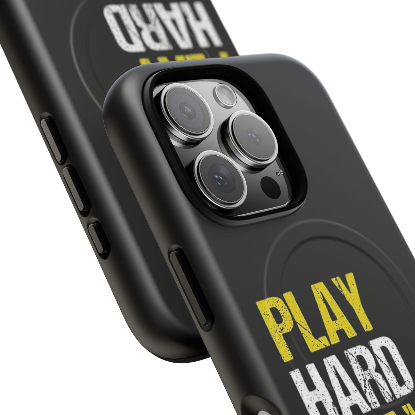 Tough Magnetic Phone Case, Play Hard Pray Harder, Durable Protection, Gifts for Gamers, Sports Enthusiasts, Everyday Use