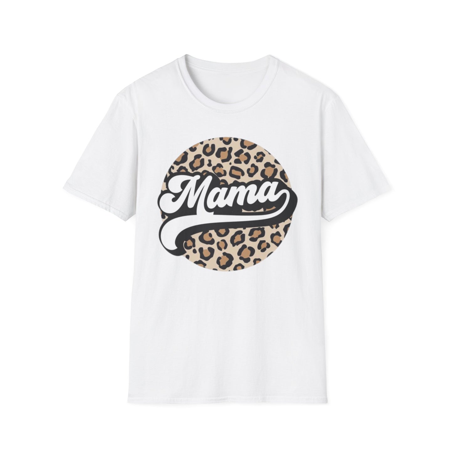 Mama Leopard Print Unisex T-Shirt, Cute Gift for Moms, Mother’s Day, Casual Wear, Animal Print Tee, Family T-Shirt