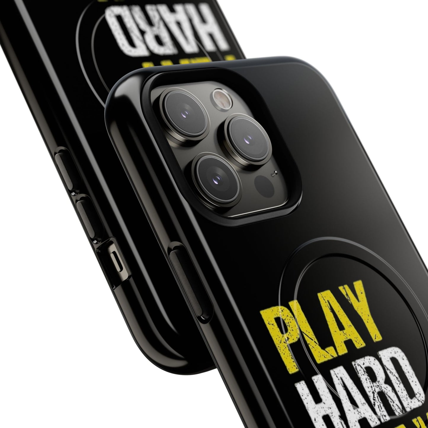 Tough Magnetic Phone Case, Play Hard Pray Harder, Durable Protection, Gifts for Gamers, Sports Enthusiasts, Everyday Use