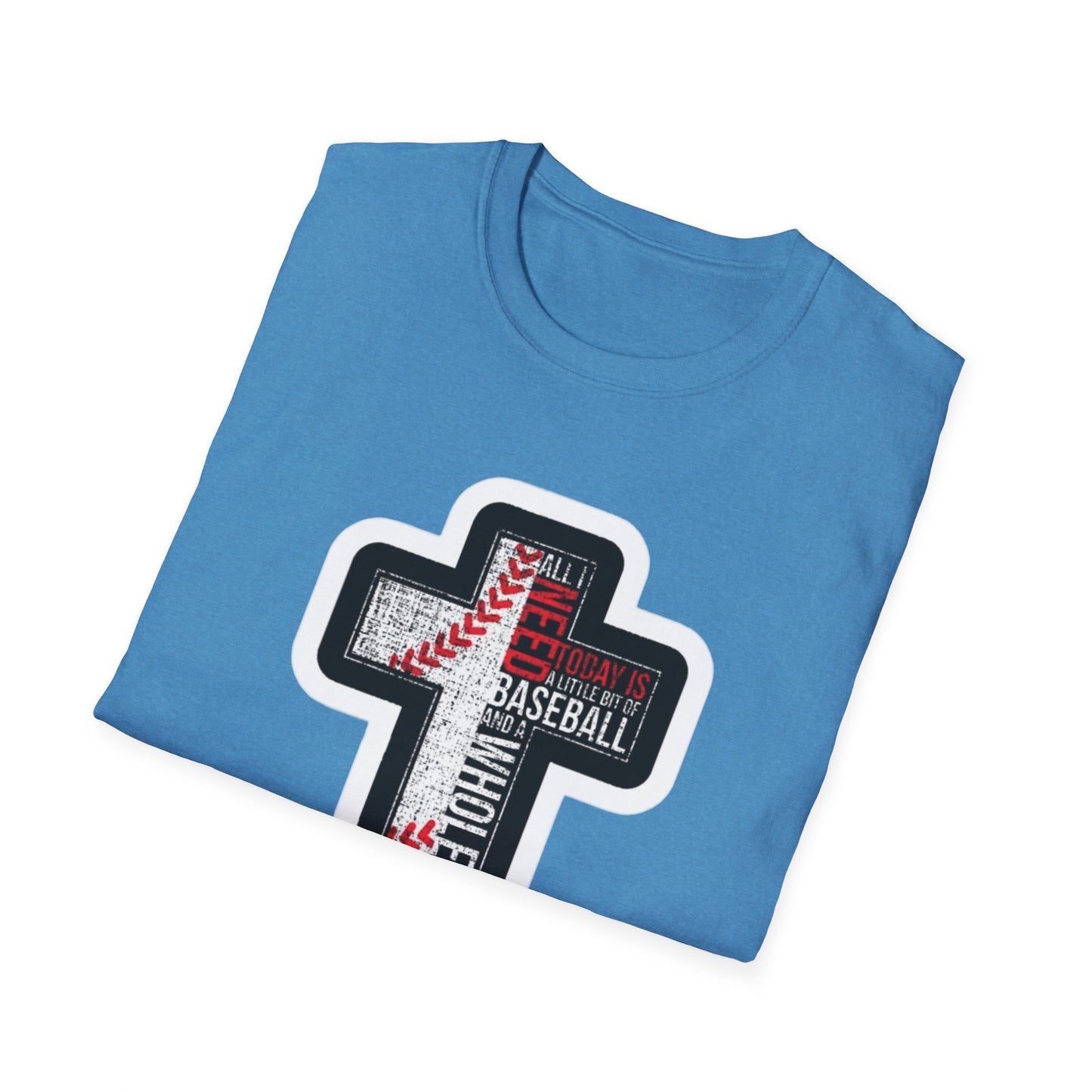 Baseball Cross T-Shirt - Faith & Sports, Unisex Tee, Gift for Baseball Lovers, Christian Apparel, Soft Cotton Tee