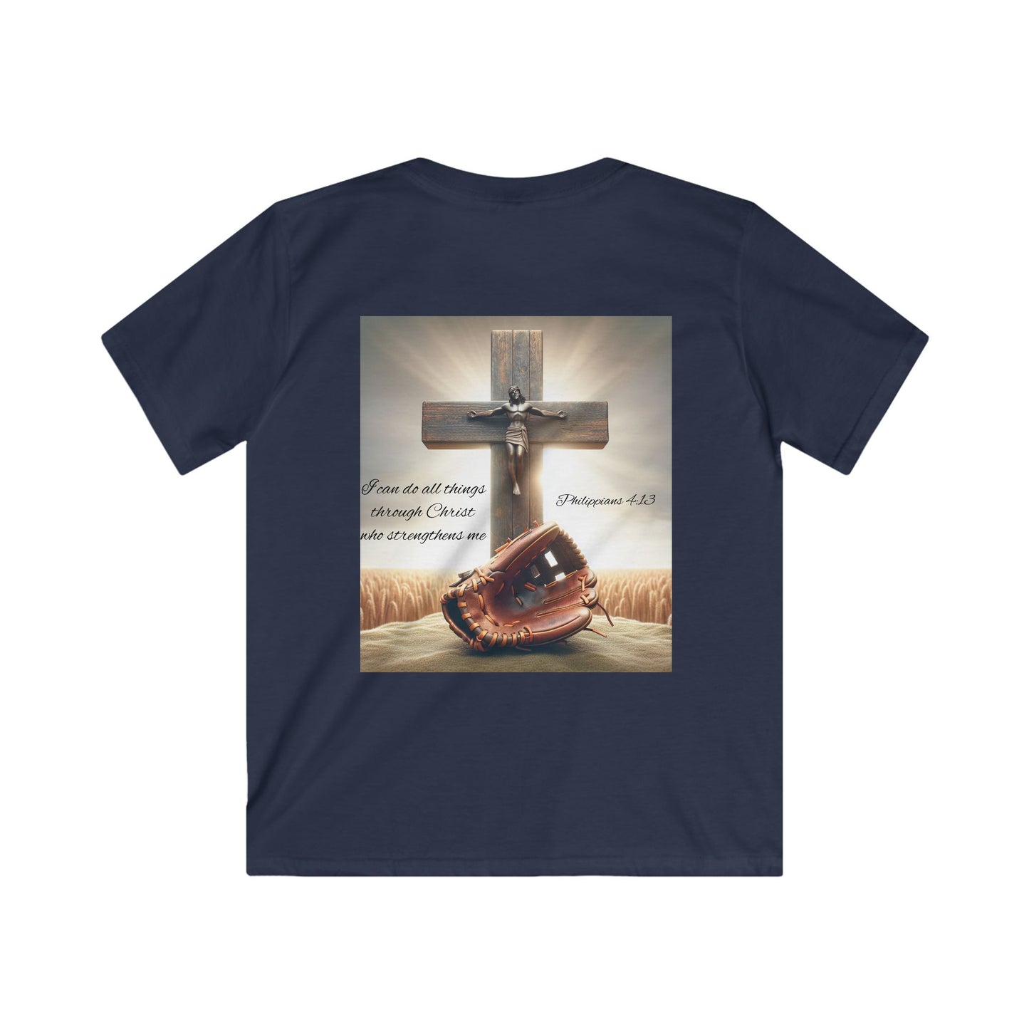 Kids Faith-Inspired Softstyle Tee, Inspirational T-Shirt for Children, Christian Apparel, Meaningful Gift for Kids, Everyday Wear