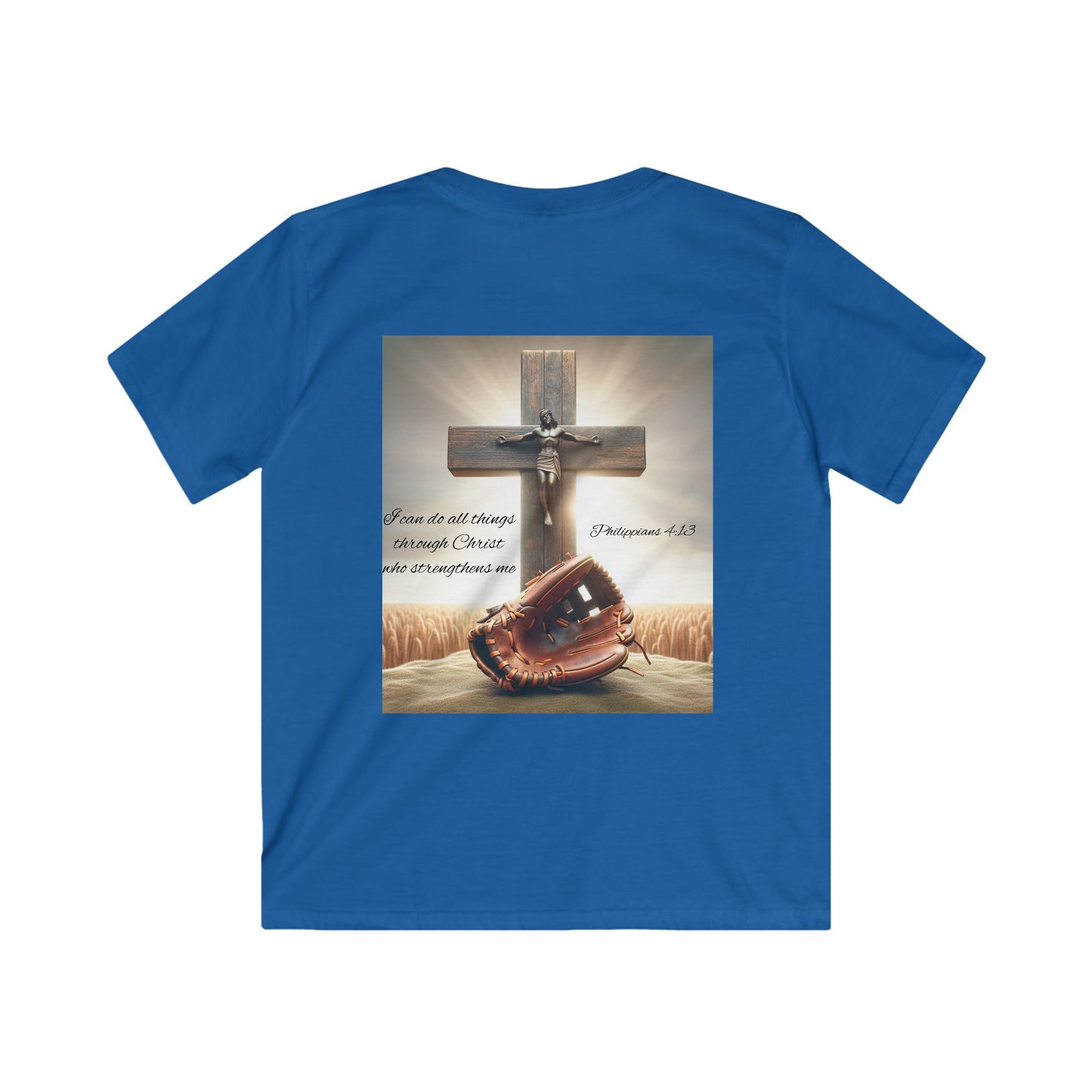 Kids Faith-Inspired Softstyle Tee, Inspirational T-Shirt for Children, Christian Apparel, Meaningful Gift for Kids, Everyday Wear