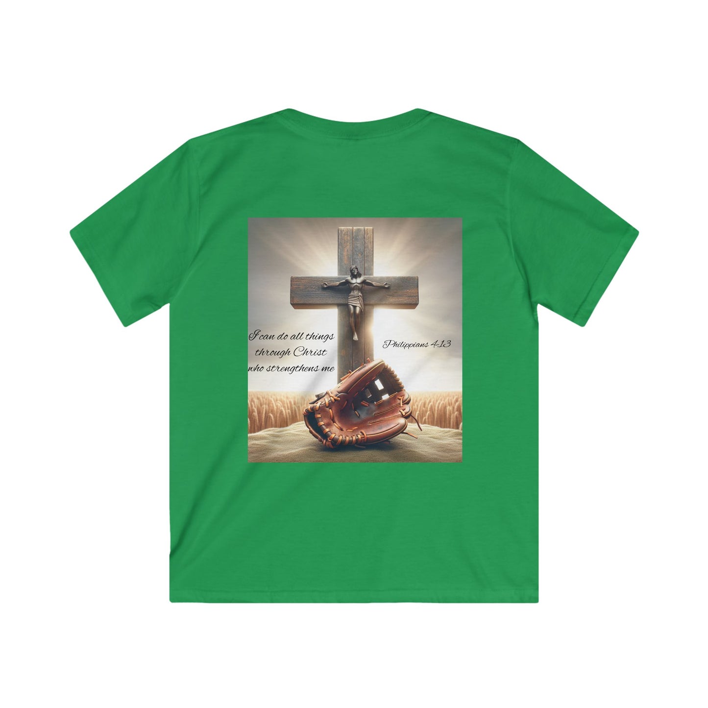 Kids Faith-Inspired Softstyle Tee, Inspirational T-Shirt for Children, Christian Apparel, Meaningful Gift for Kids, Everyday Wear