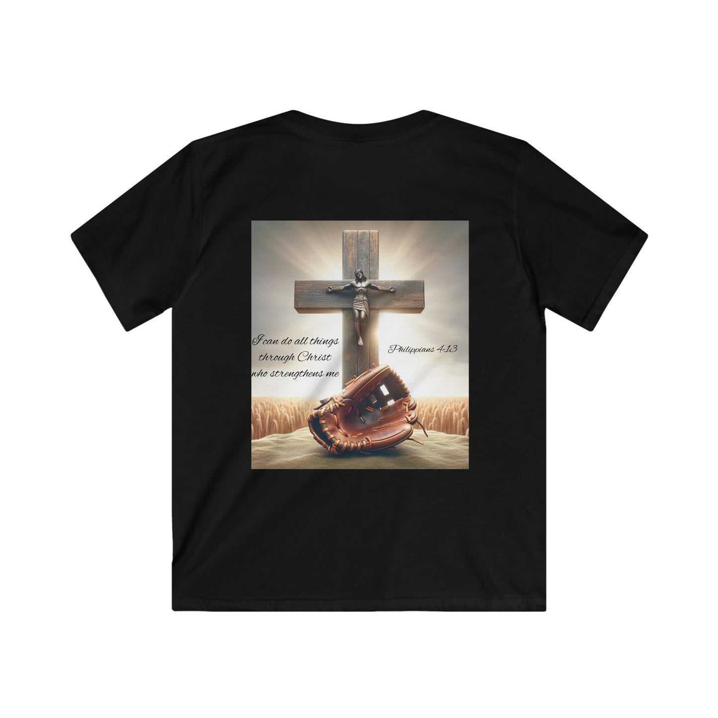 Kids Faith-Inspired Softstyle Tee, Inspirational T-Shirt for Children, Christian Apparel, Meaningful Gift for Kids, Everyday Wear
