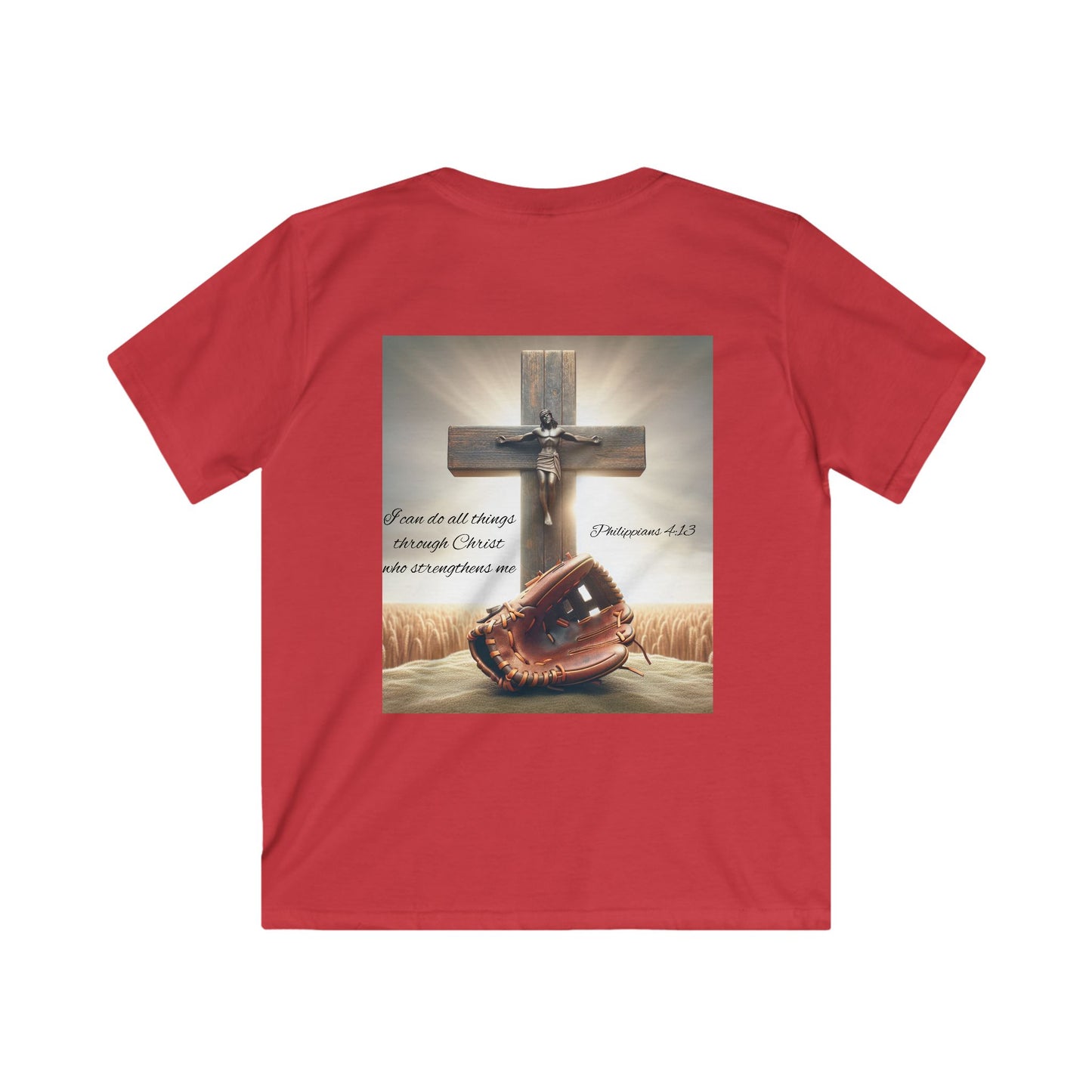 Kids Faith-Inspired Softstyle Tee, Inspirational T-Shirt for Children, Christian Apparel, Meaningful Gift for Kids, Everyday Wear