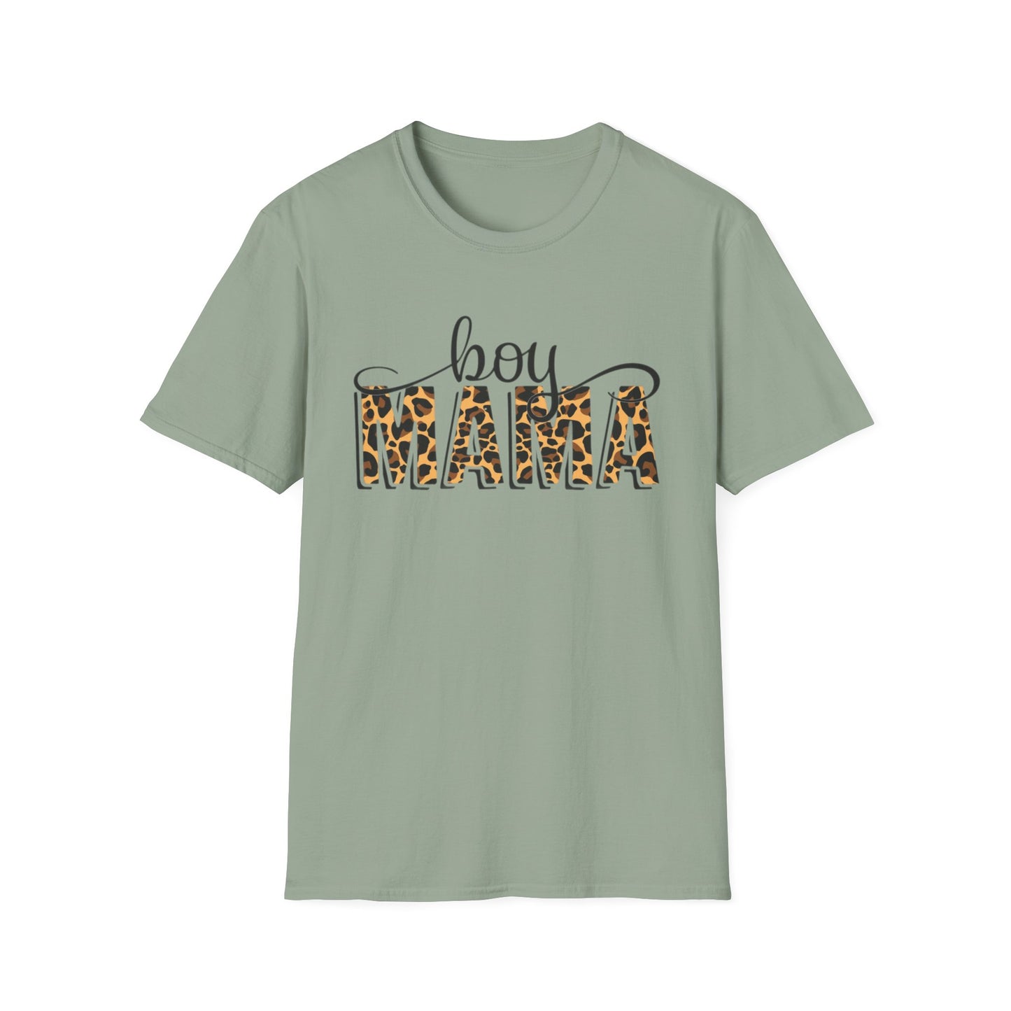 Boy Mama T-Shirt, Unisex Softstyle Tee for Mothers, Casual Wear, Gift for Mom, Cute Family Apparel