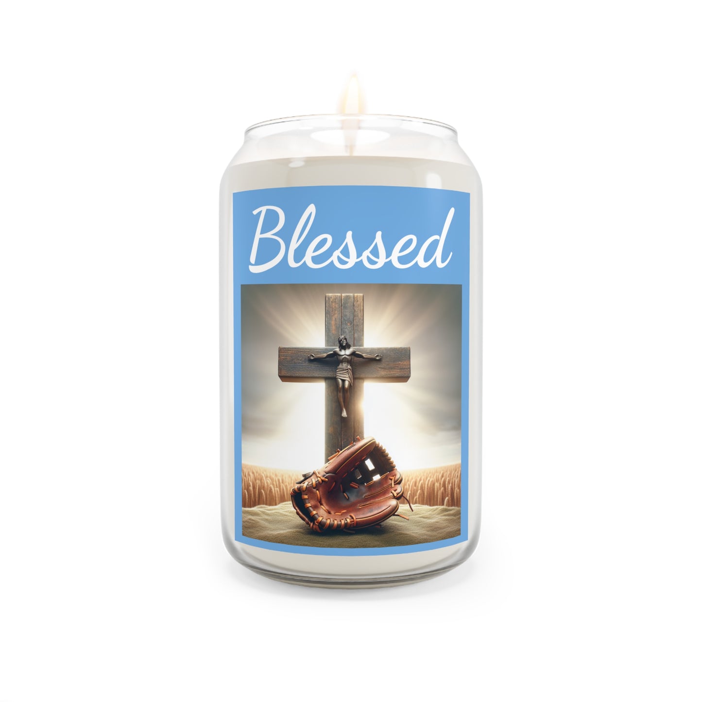Blessed Scented Candle | Spiritual Home Decor, Relaxation Gift, Christian Celebration, Aromatherapy, Inspirational Gift
