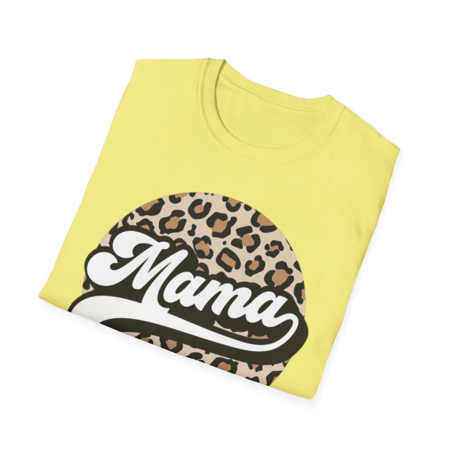 Mama Leopard Print Unisex T-Shirt, Cute Gift for Moms, Mother’s Day, Casual Wear, Animal Print Tee, Family T-Shirt