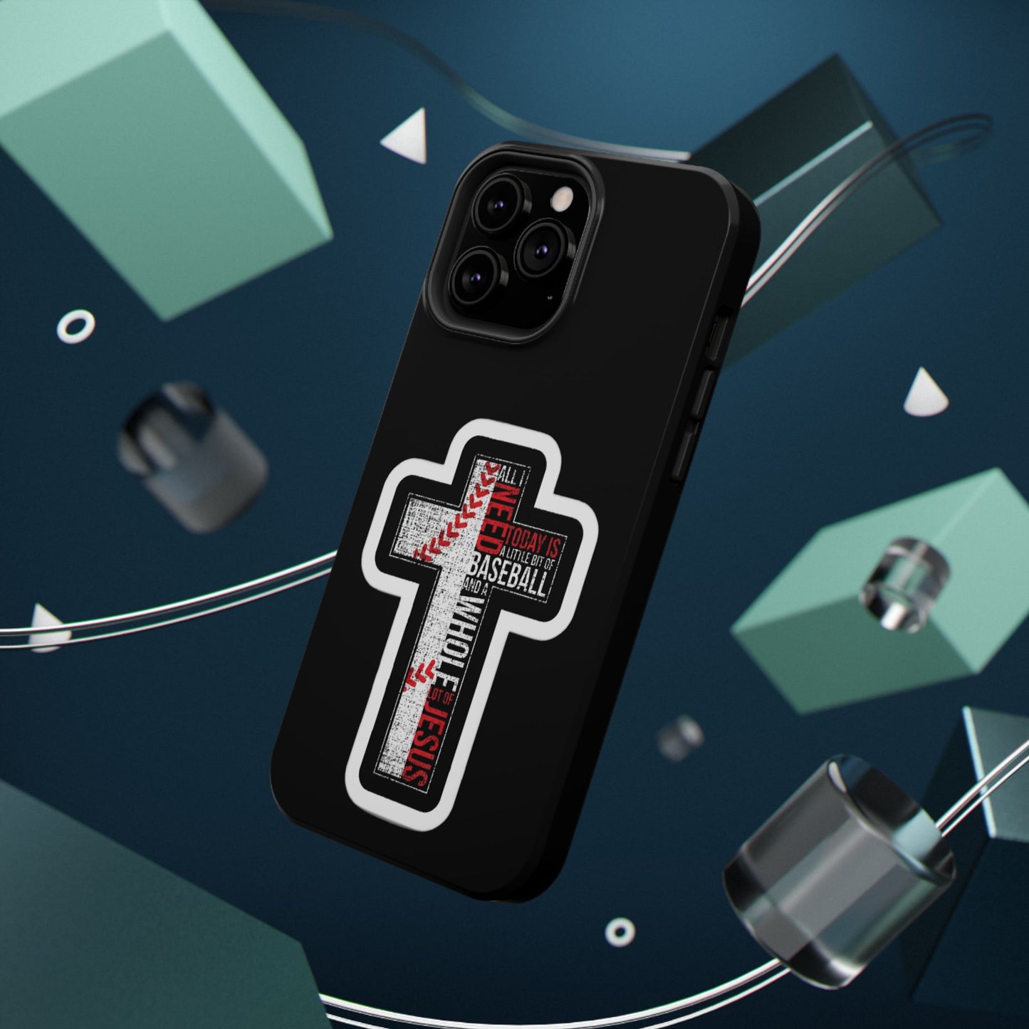 Baseball-themed Phone Case, Religious Cell Phone Cover, Impact-Resistant Case for Sports Lovers, Christian Gifts, Durable Mobile Accessory