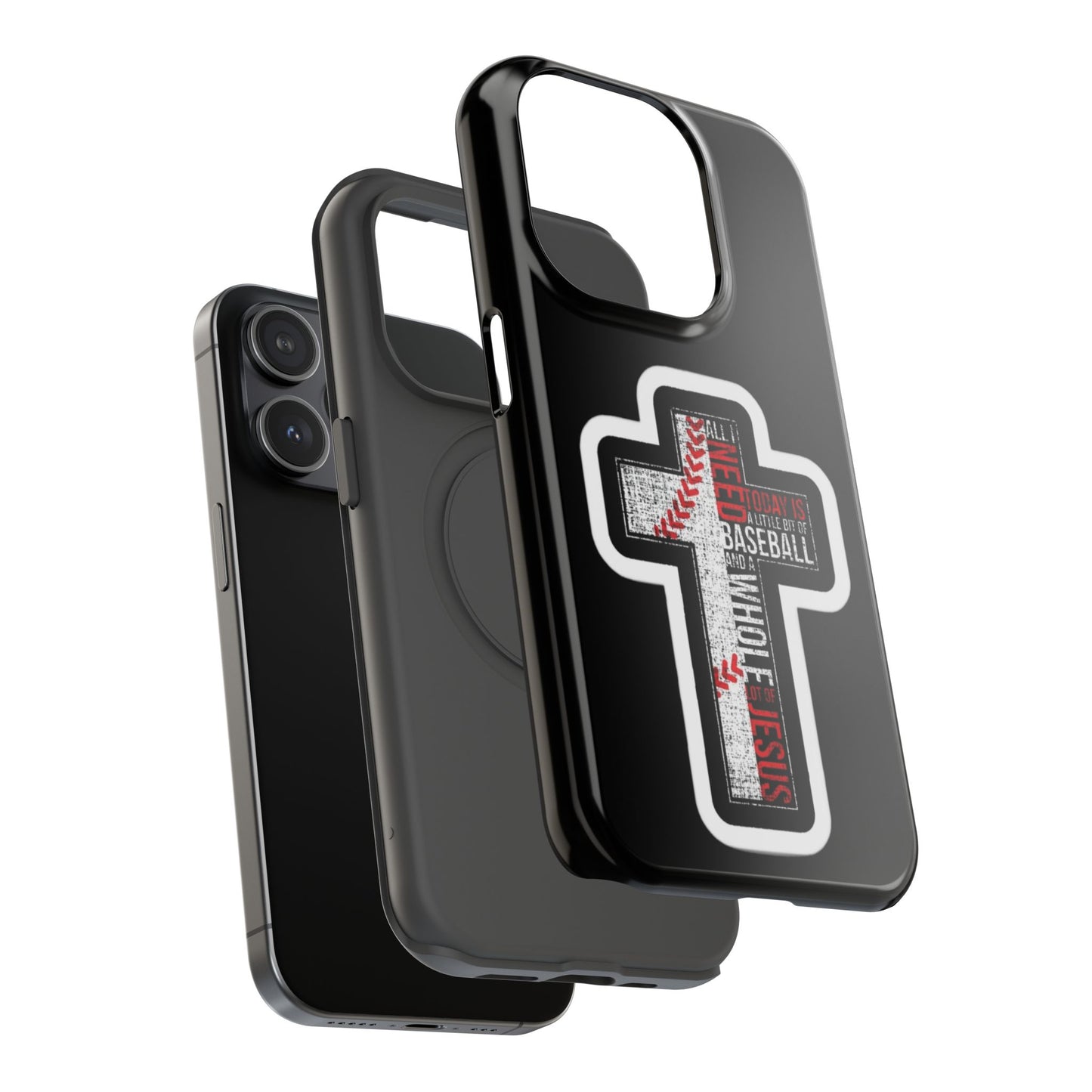 Baseball-themed Phone Case, Religious Cell Phone Cover, Impact-Resistant Case for Sports Lovers, Christian Gifts, Durable Mobile Accessory
