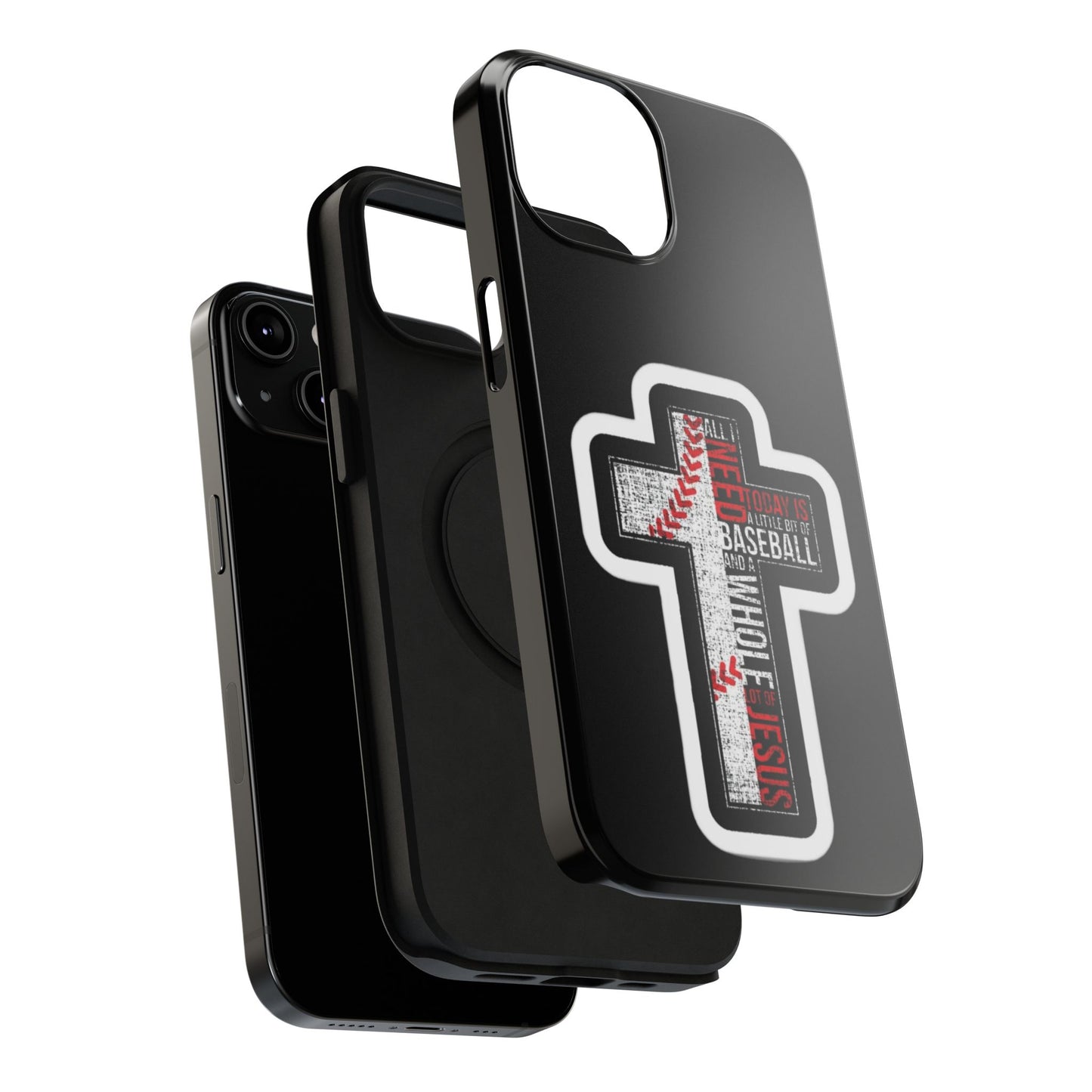 Baseball-themed Phone Case, Religious Cell Phone Cover, Impact-Resistant Case for Sports Lovers, Christian Gifts, Durable Mobile Accessory