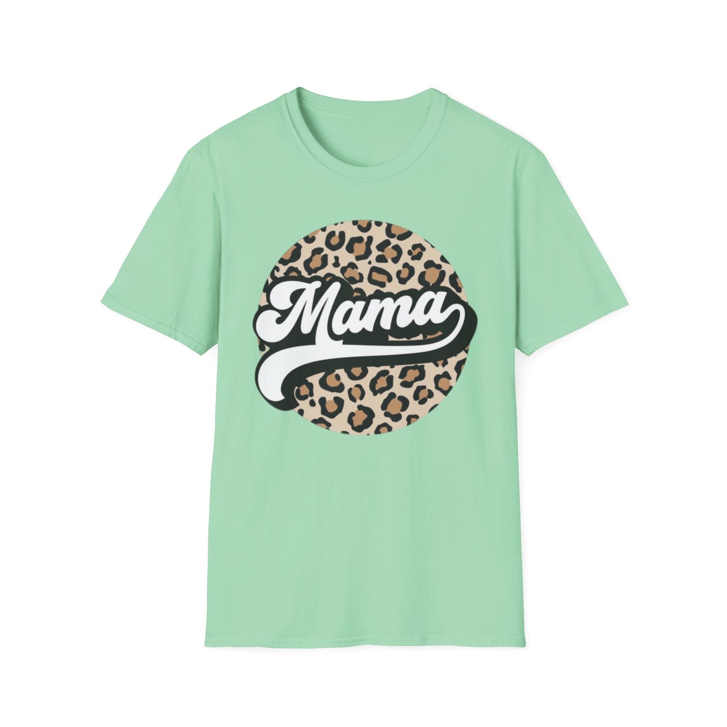 Mama Leopard Print Unisex T-Shirt, Cute Gift for Moms, Mother’s Day, Casual Wear, Animal Print Tee, Family T-Shirt