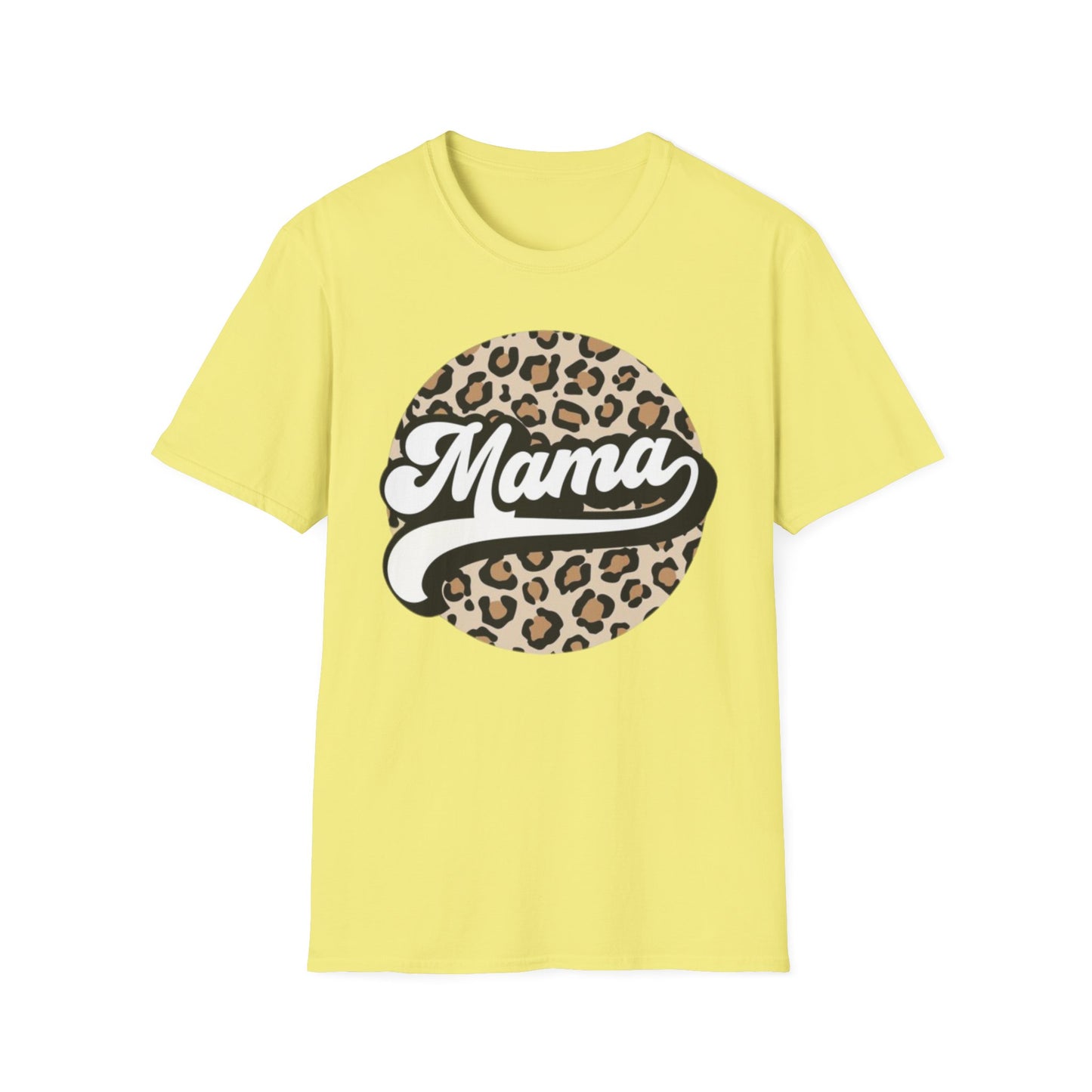 Mama Leopard Print Unisex T-Shirt, Cute Gift for Moms, Mother’s Day, Casual Wear, Animal Print Tee, Family T-Shirt