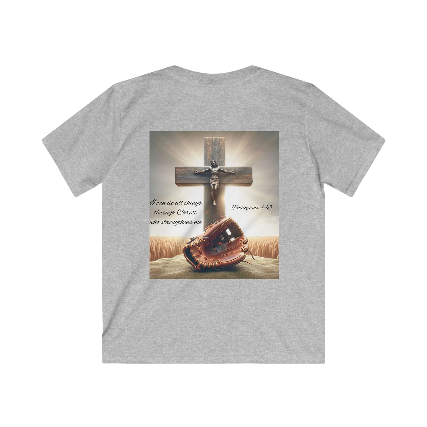 Kids Faith-Inspired Softstyle Tee, Inspirational T-Shirt for Children, Christian Apparel, Meaningful Gift for Kids, Everyday Wear