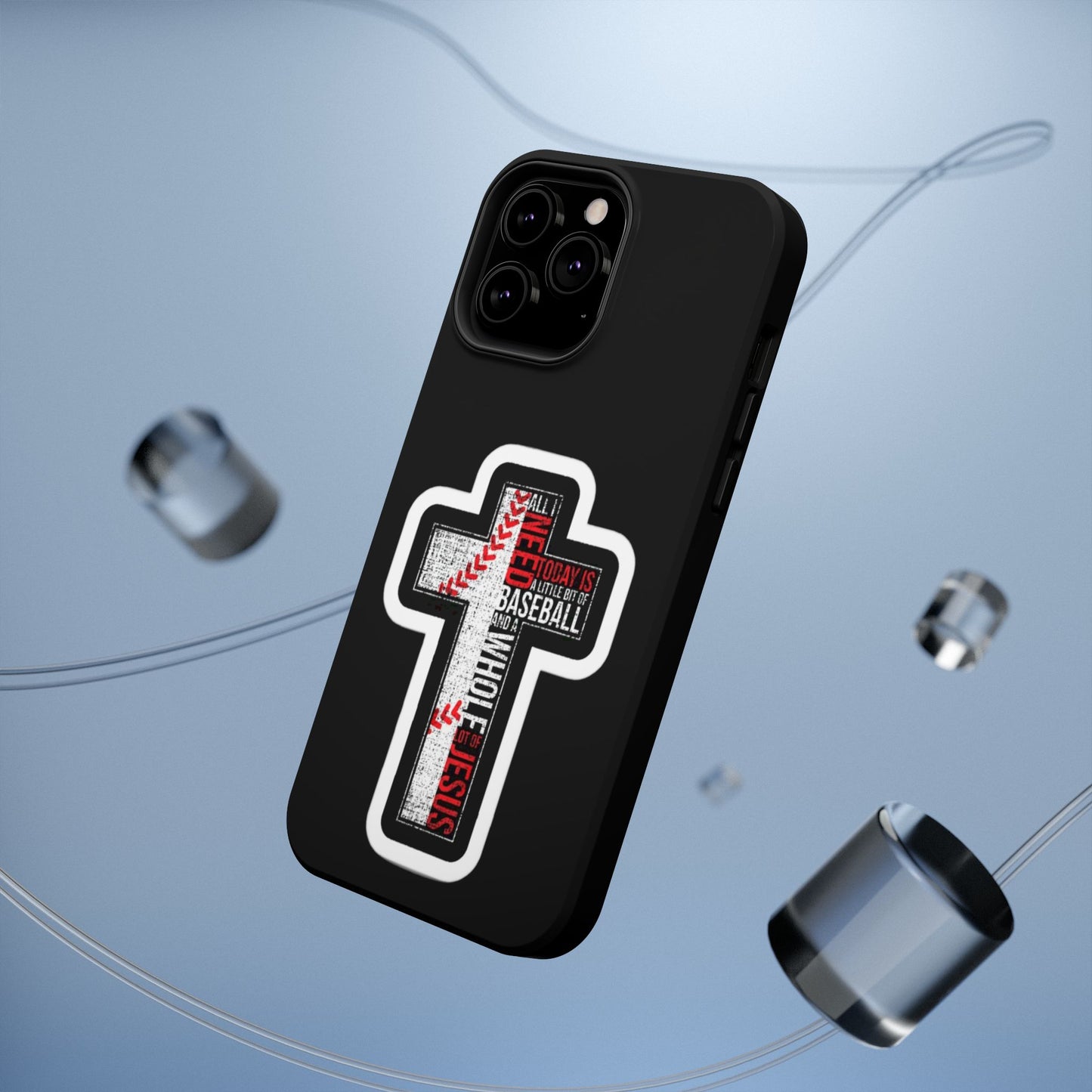 Baseball-themed Phone Case, Religious Cell Phone Cover, Impact-Resistant Case for Sports Lovers, Christian Gifts, Durable Mobile Accessory