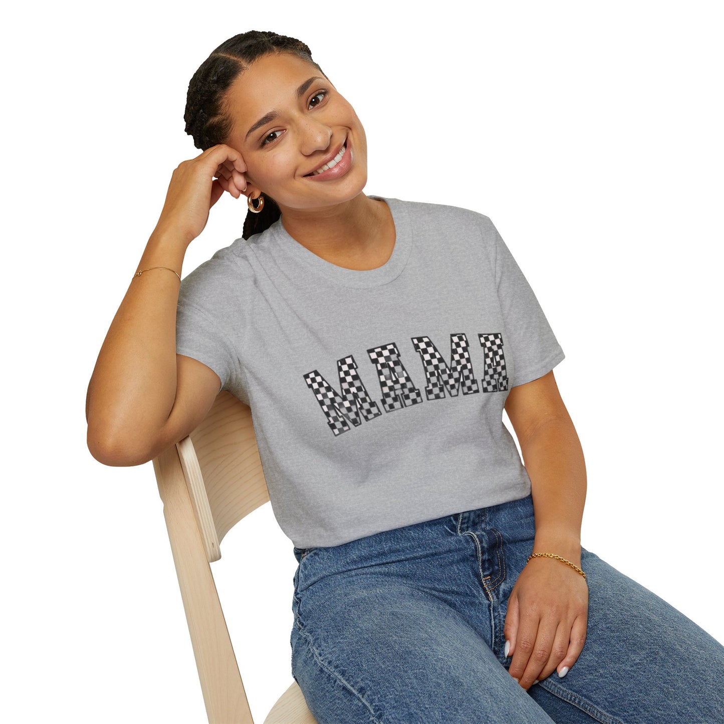 Stylish MAMA Unisex Softstyle T-Shirt, Gift for Moms, Mother's Day Gift, Casual Wear, Family Outing