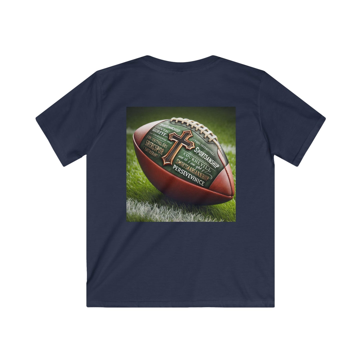 Football Theme Kids Tee, Casual Kids T-Shirt, Sports Kids Apparel, Unisex Kids Clothing, Birthday Gift for Young Athletes