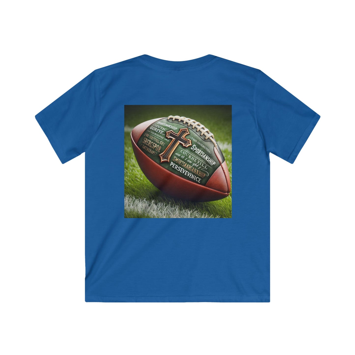 Football Theme Kids Tee, Casual Kids T-Shirt, Sports Kids Apparel, Unisex Kids Clothing, Birthday Gift for Young Athletes