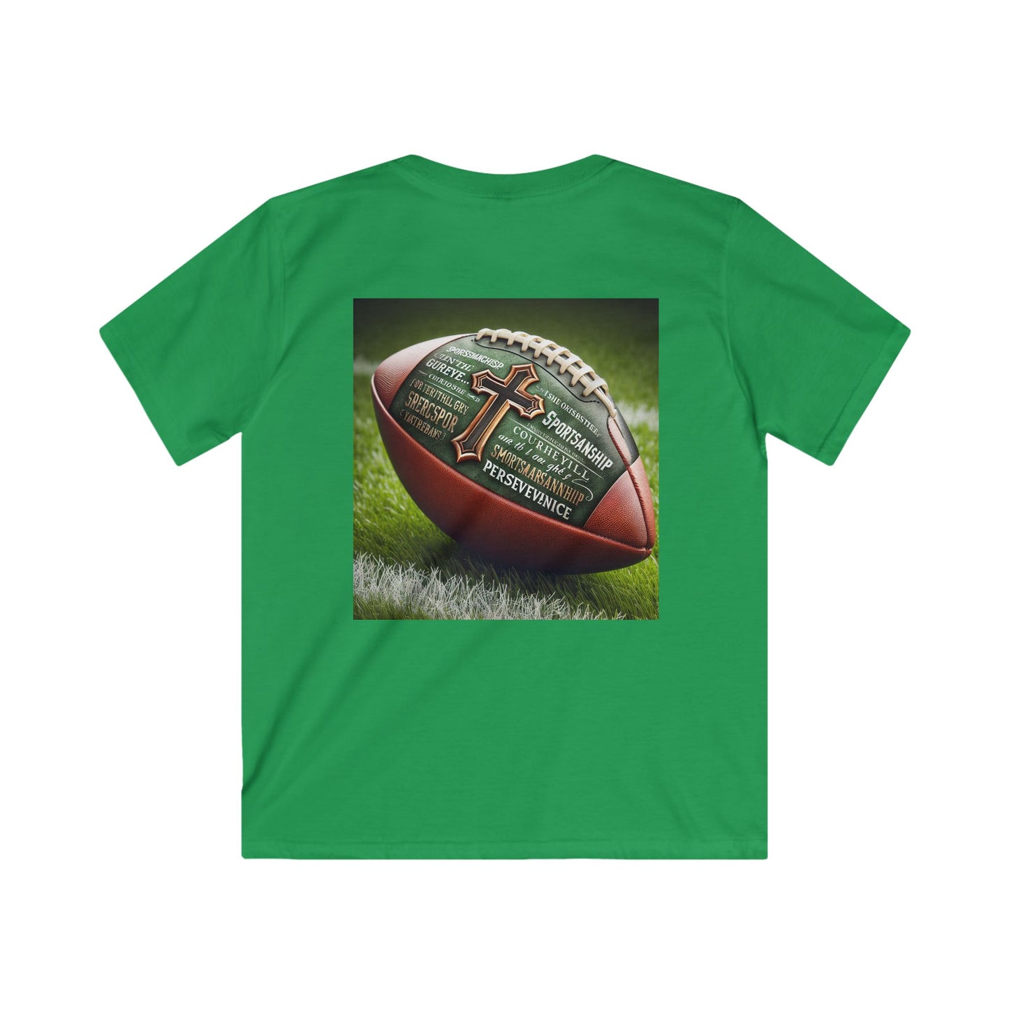 Football Theme Kids Tee, Casual Kids T-Shirt, Sports Kids Apparel, Unisex Kids Clothing, Birthday Gift for Young Athletes