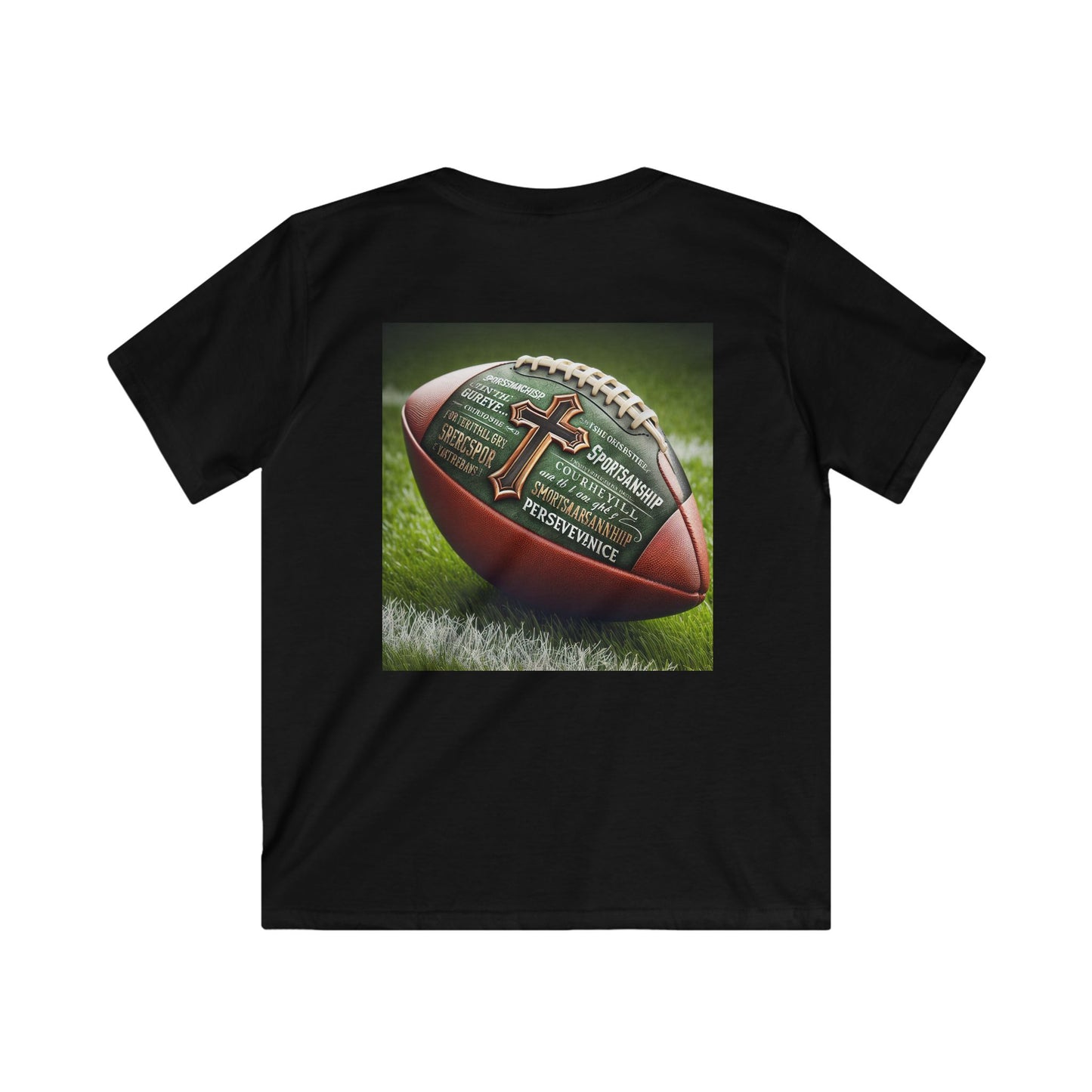 Football Theme Kids Tee, Casual Kids T-Shirt, Sports Kids Apparel, Unisex Kids Clothing, Birthday Gift for Young Athletes