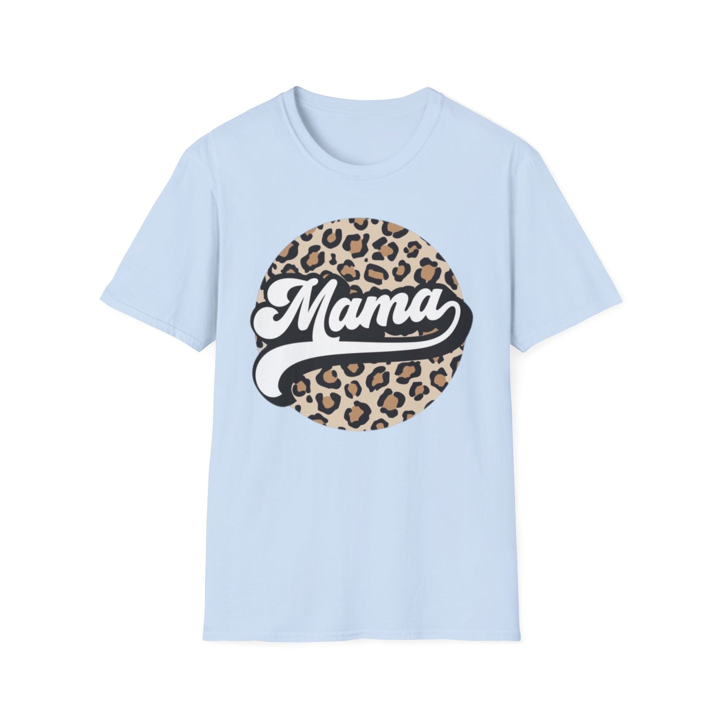 Mama Leopard Print Unisex T-Shirt, Cute Gift for Moms, Mother’s Day, Casual Wear, Animal Print Tee, Family T-Shirt