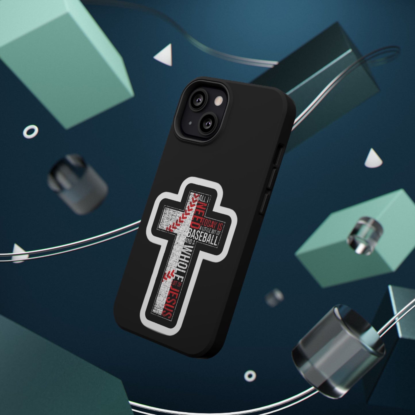 Baseball-themed Phone Case, Religious Cell Phone Cover, Impact-Resistant Case for Sports Lovers, Christian Gifts, Durable Mobile Accessory