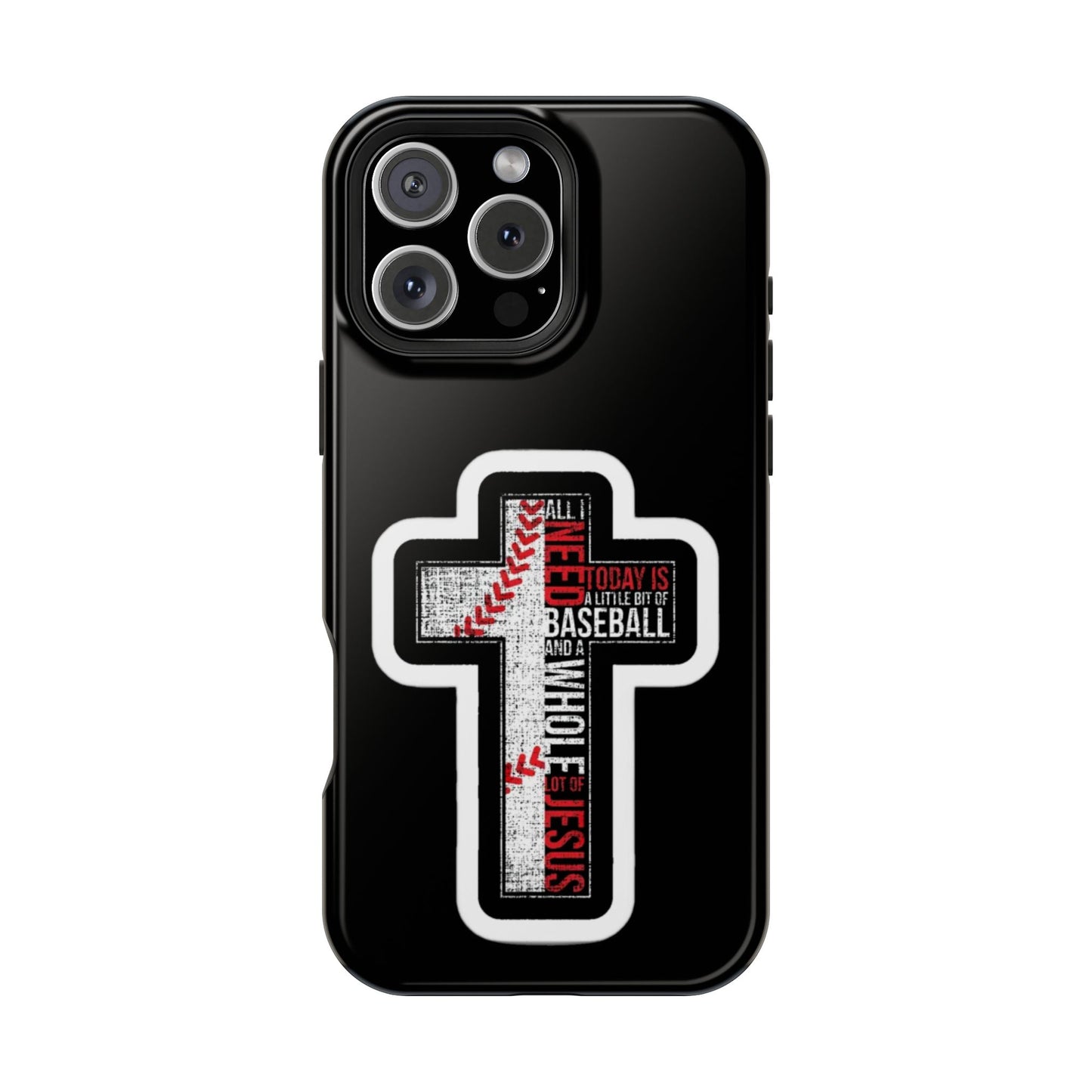 Baseball-themed Phone Case, Religious Cell Phone Cover, Impact-Resistant Case for Sports Lovers, Christian Gifts, Durable Mobile Accessory