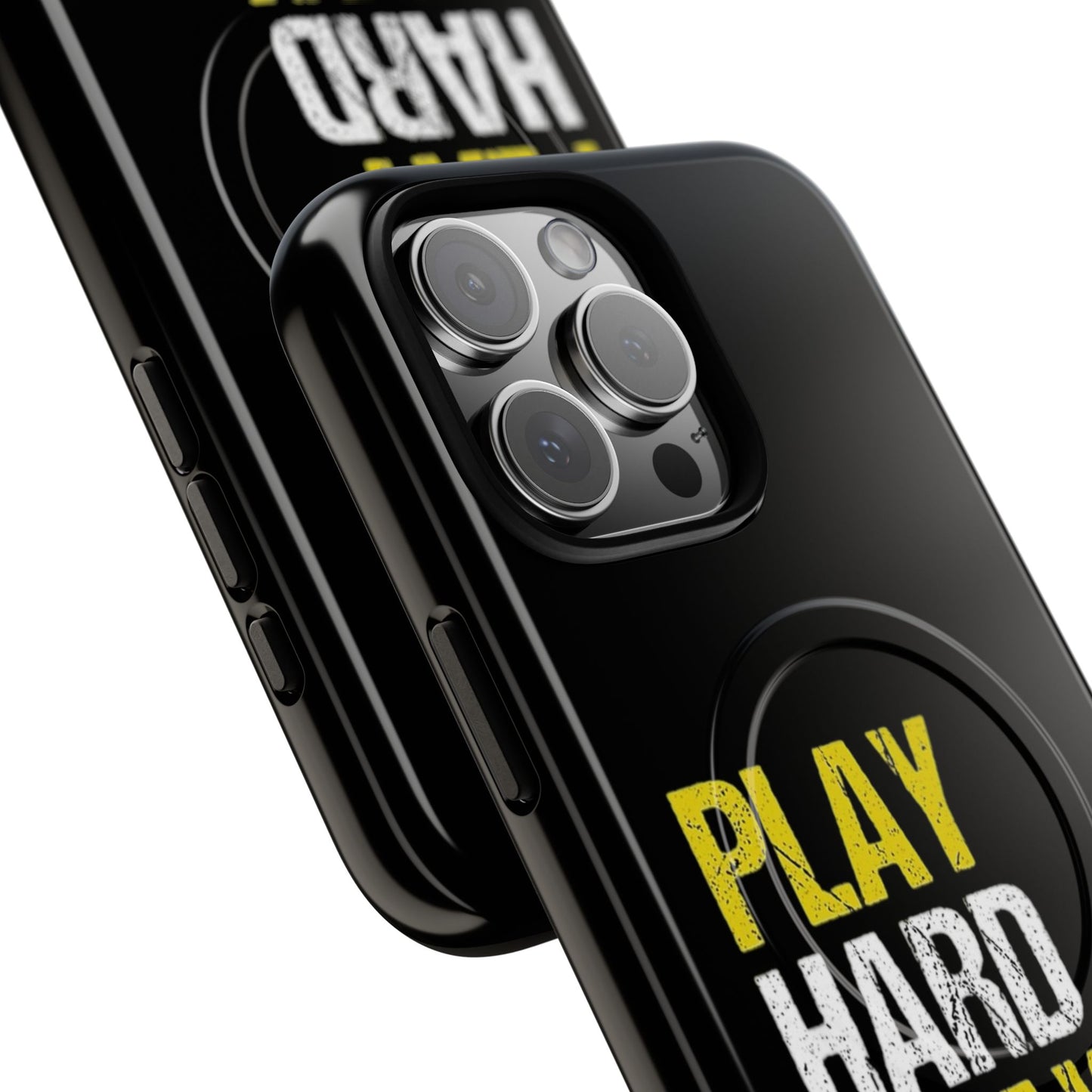 Tough Magnetic Phone Case, Play Hard Pray Harder, Durable Protection, Gifts for Gamers, Sports Enthusiasts, Everyday Use