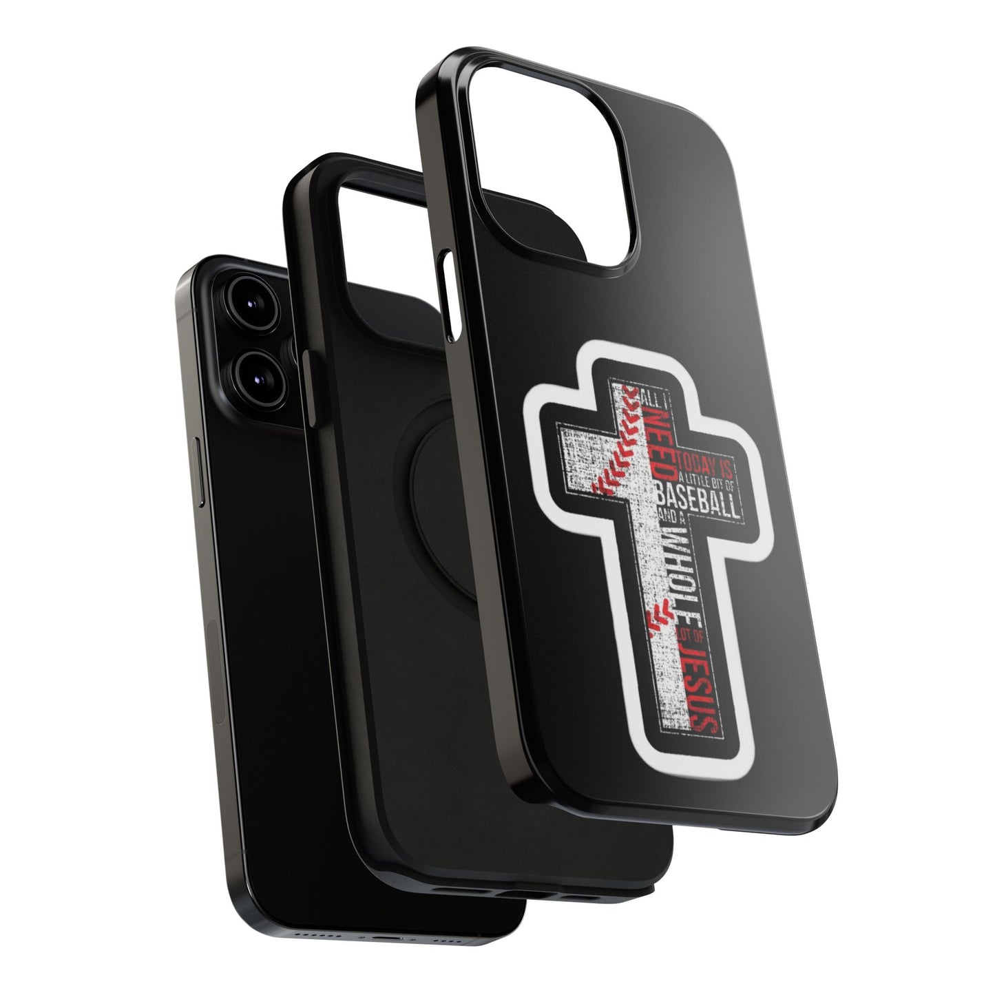 Baseball-themed Phone Case, Religious Cell Phone Cover, Impact-Resistant Case for Sports Lovers, Christian Gifts, Durable Mobile Accessory