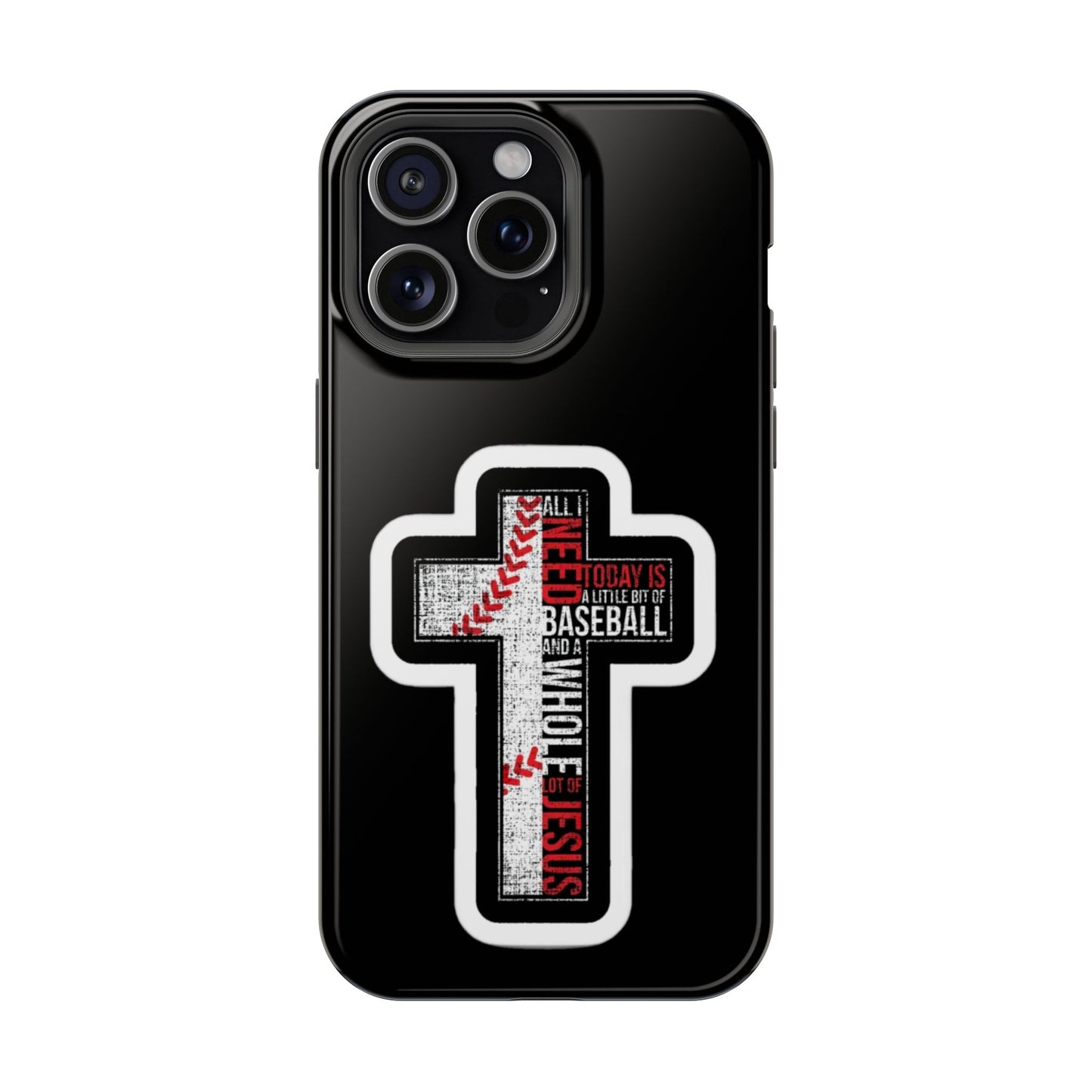 Baseball-themed Phone Case, Religious Cell Phone Cover, Impact-Resistant Case for Sports Lovers, Christian Gifts, Durable Mobile Accessory