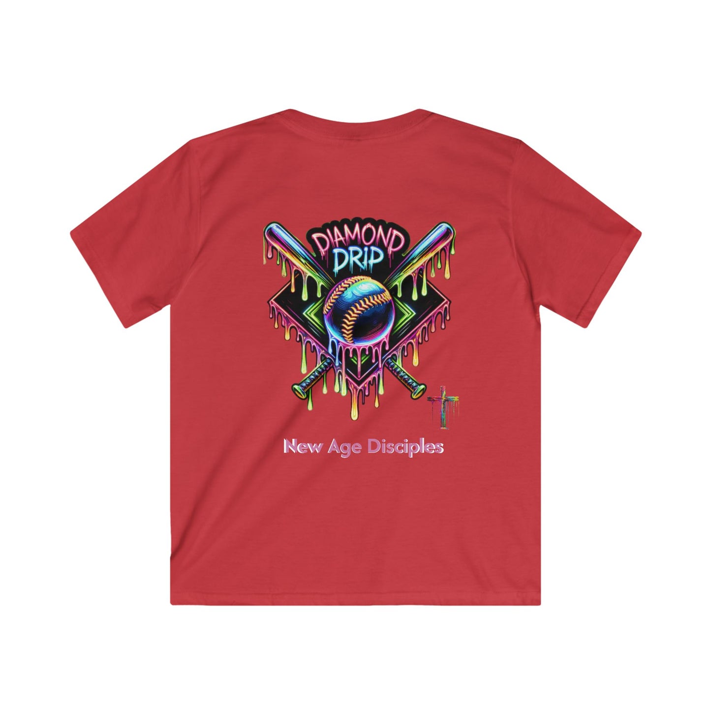 Youth Graphic Tee for Sporty Kids, Colorful Baseball Shirt, Playful T-Shirt for Birthday, Sports Team Apparel, Unique Gift for Kids