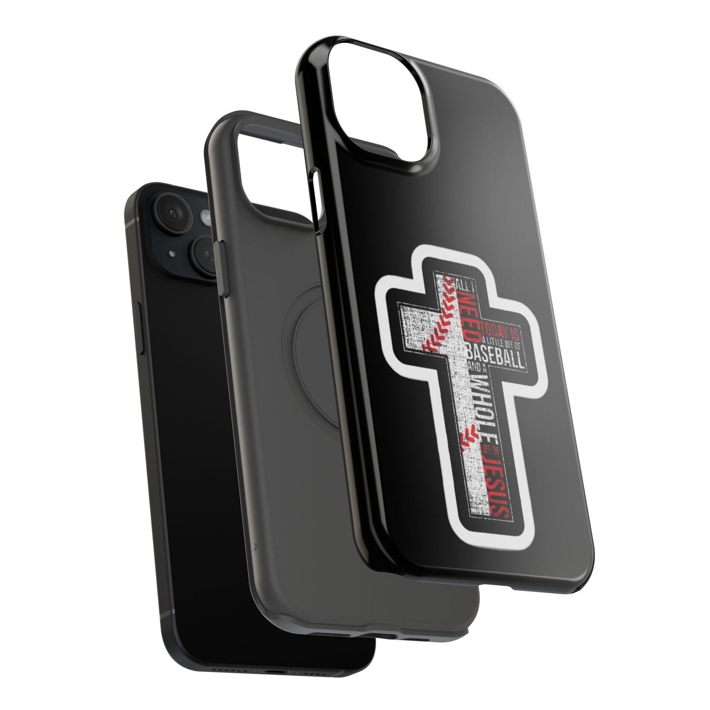 Baseball-themed Phone Case, Religious Cell Phone Cover, Impact-Resistant Case for Sports Lovers, Christian Gifts, Durable Mobile Accessory