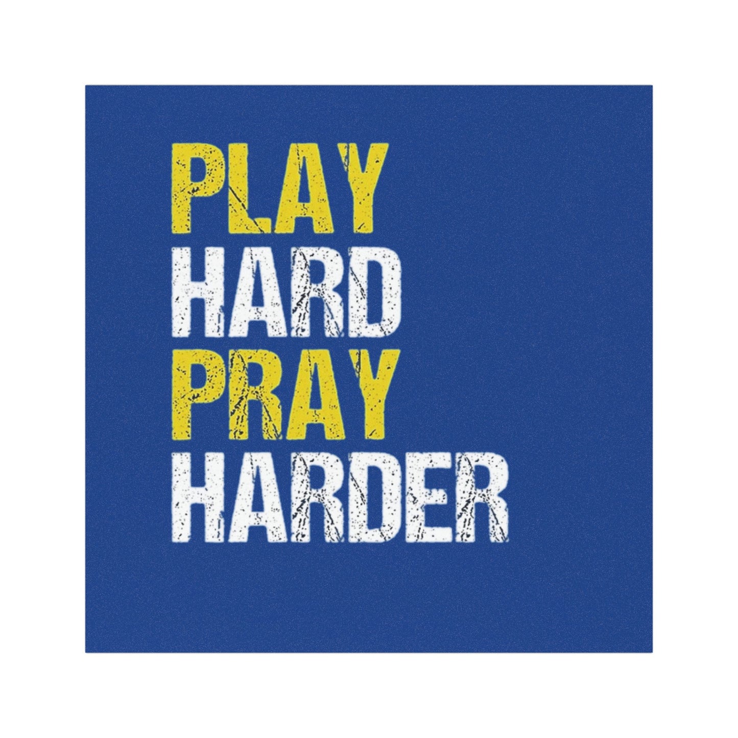 Inspirational Car Magnets - Play Hard Pray Harder, Vehicle Decor, Faith-Based Gift, Christian Accessories, Motivational Design