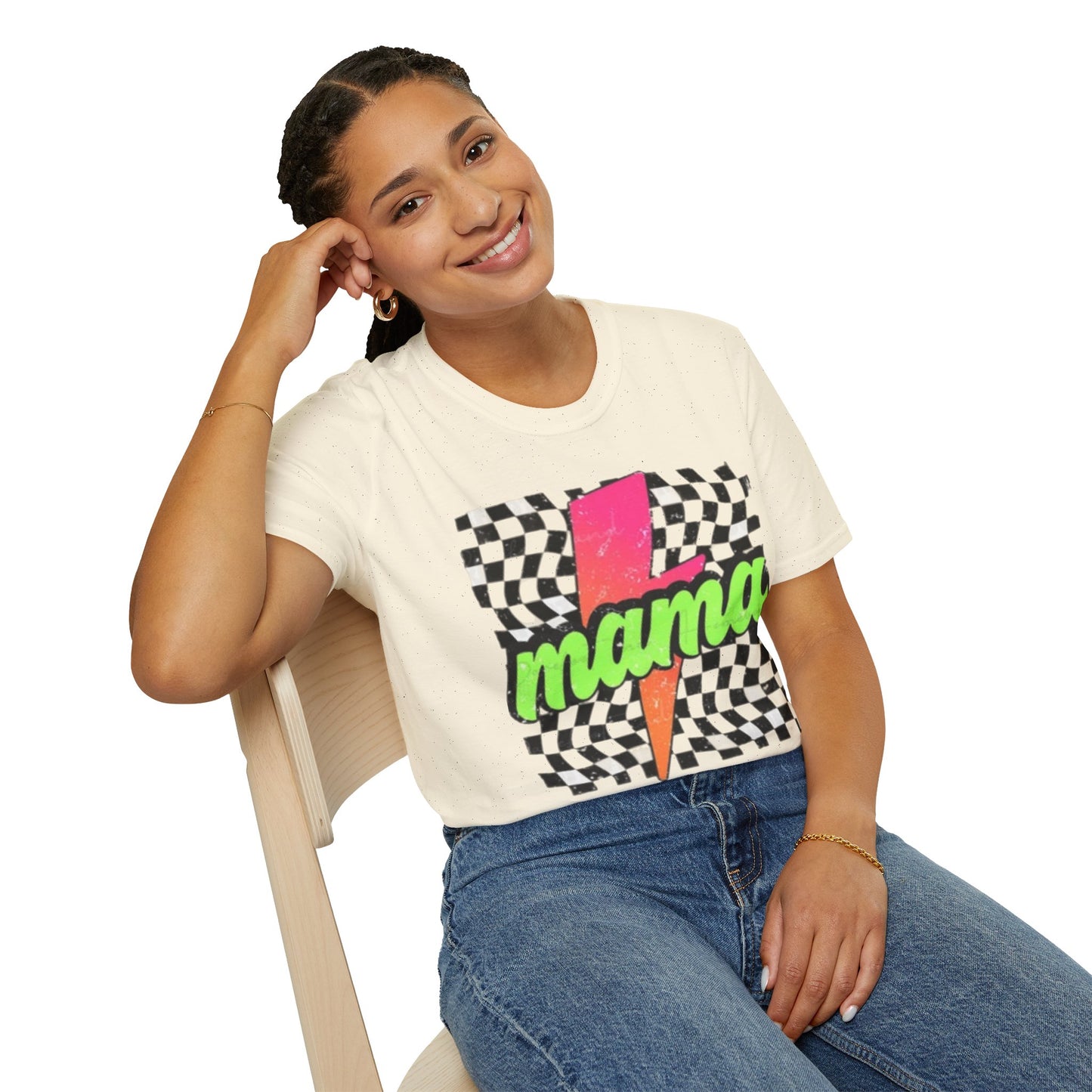 Colorful Mama Graphic T-Shirt, Trendy Gift for Moms, Casual Wear, Summer Outfit, Fun Birthday Present, Mother's Day Gift