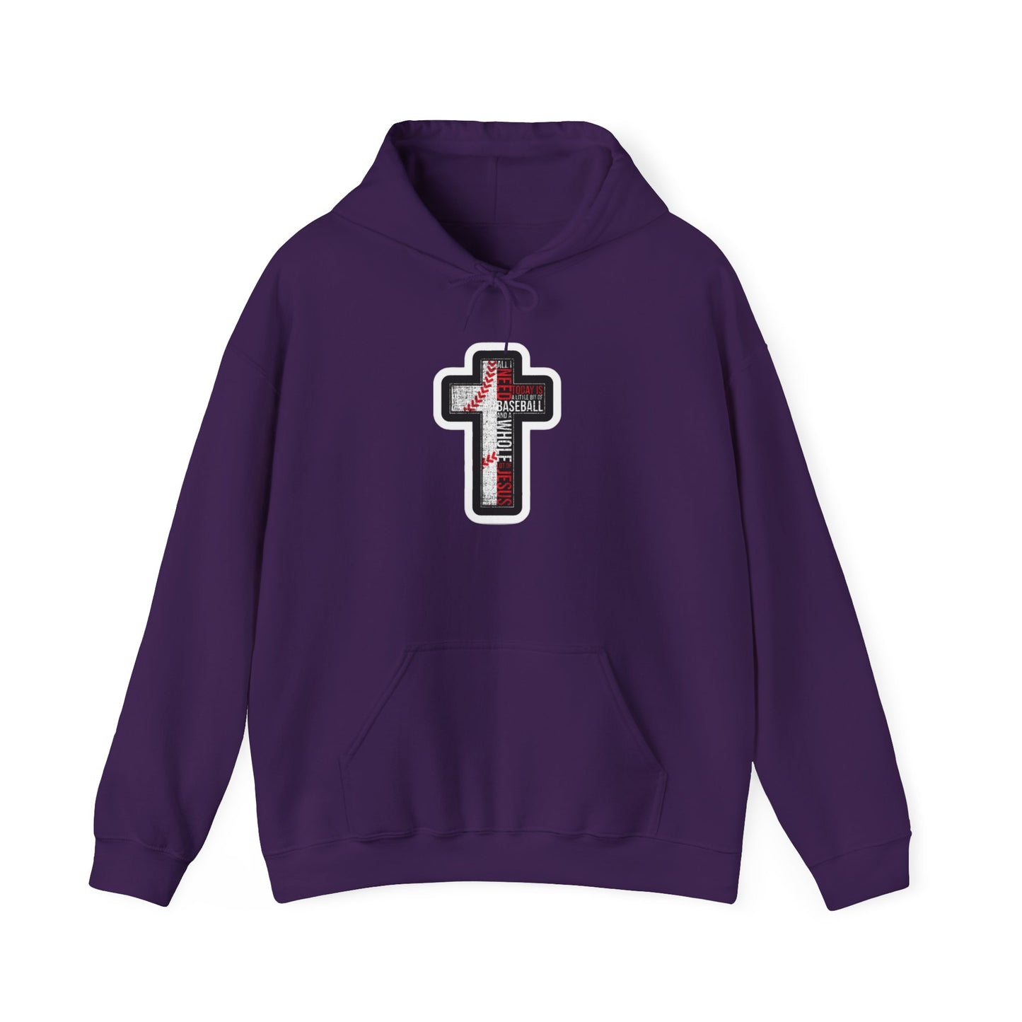 Christian Cross Sweatshirt | Comfortable Religious Apparel | Unisex Hoodie for Faith, Worship, Gifts, and Everyday Wear