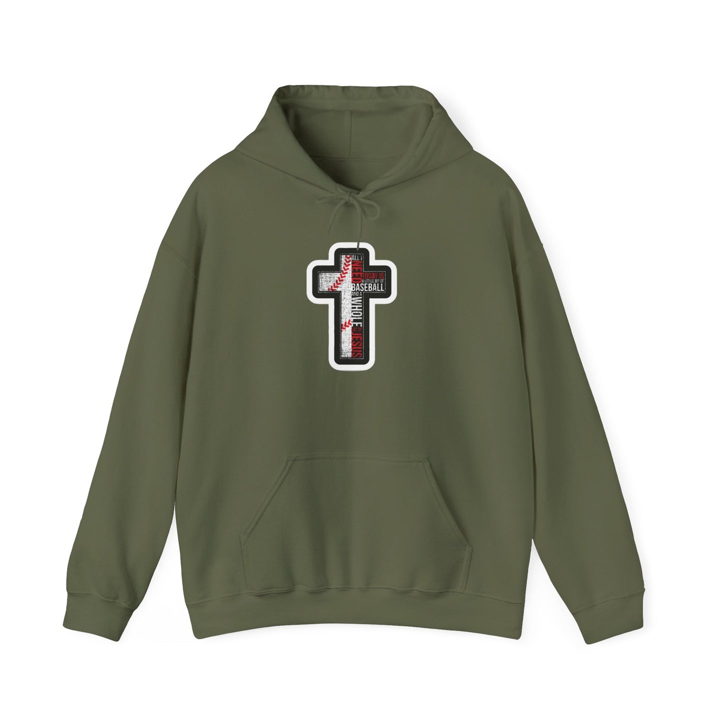 Christian Cross Sweatshirt | Comfortable Religious Apparel | Unisex Hoodie for Faith, Worship, Gifts, and Everyday Wear