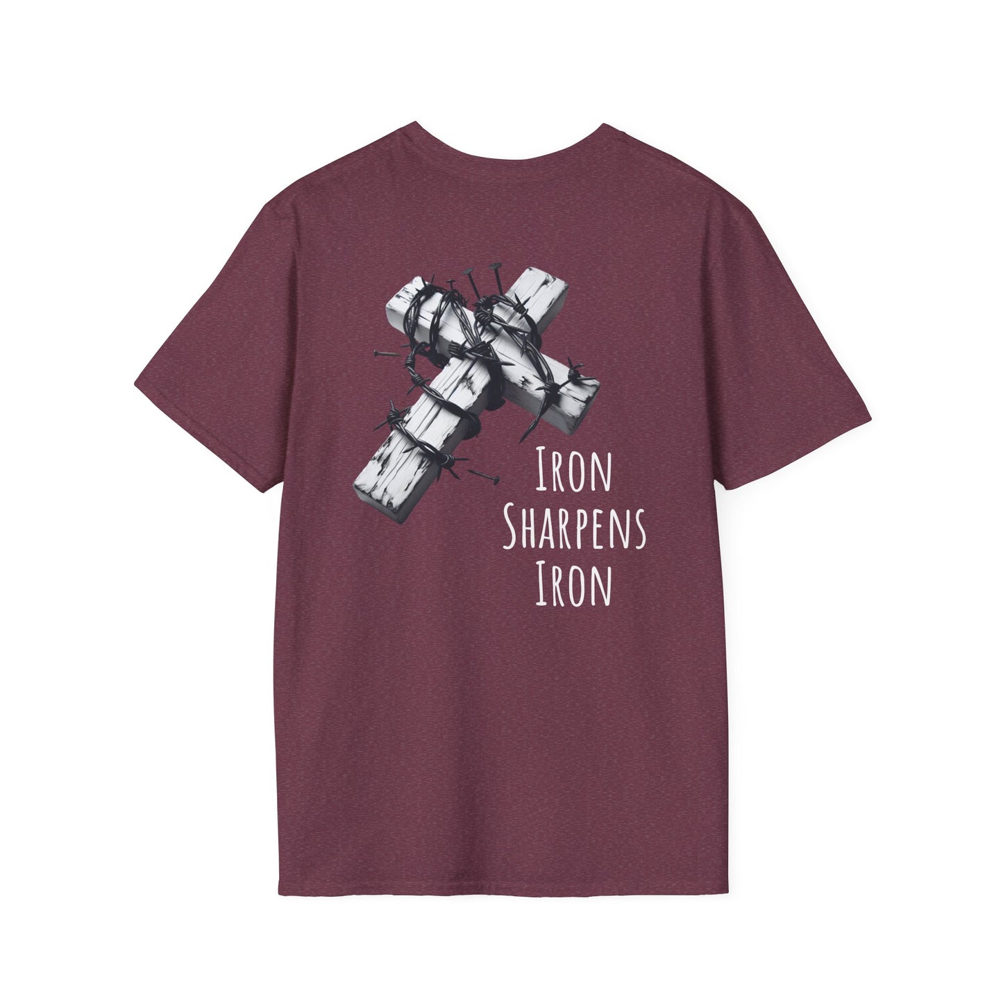 Unisex Inspirational Graphic T-Shirt, Faith-Based Tee, Gift for Friends, Iron Sharpens Iron Shirt, Casual Wear, Motivational T-Shirt
