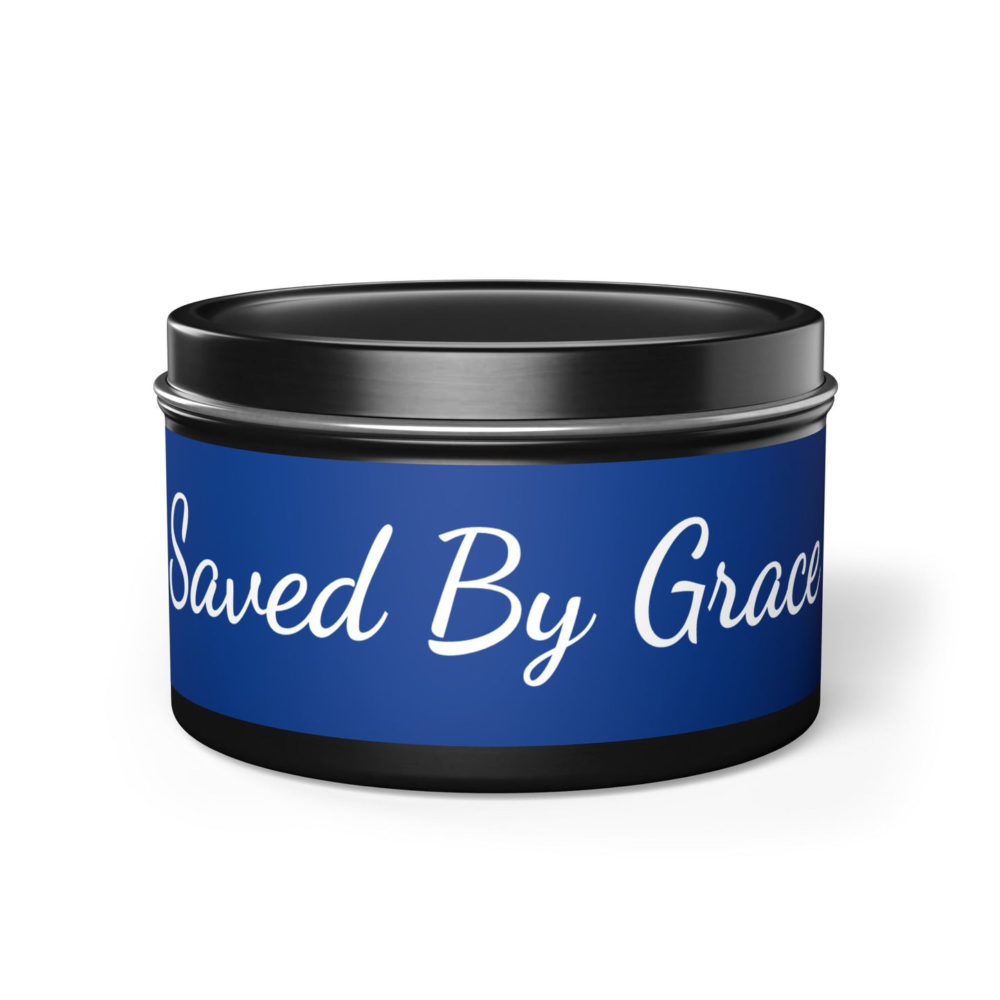 Tranquil Tin Candles – Saved By Grace, Relaxation Gifts, Home Fragrance, Self-Care Treats, Spiritual Wellness, Inspirational Decor