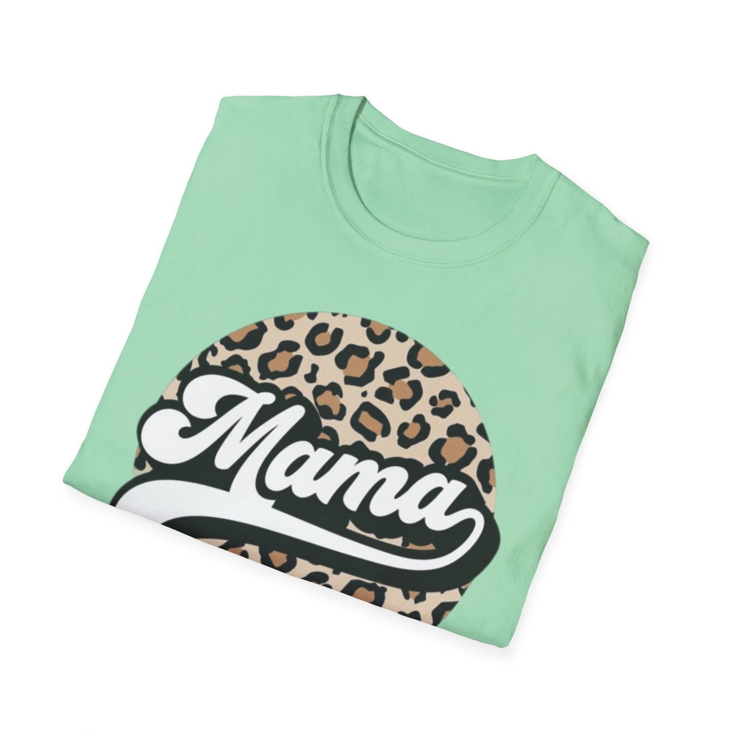 Mama Leopard Print Unisex T-Shirt, Cute Gift for Moms, Mother’s Day, Casual Wear, Animal Print Tee, Family T-Shirt