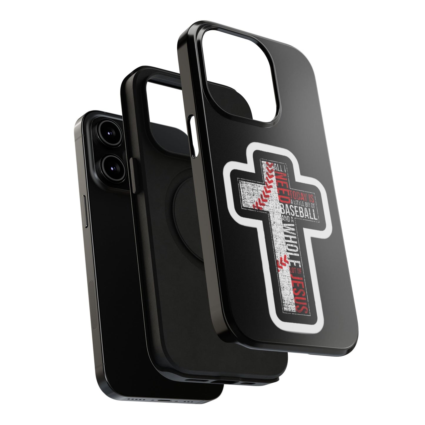 Baseball-themed Phone Case, Religious Cell Phone Cover, Impact-Resistant Case for Sports Lovers, Christian Gifts, Durable Mobile Accessory