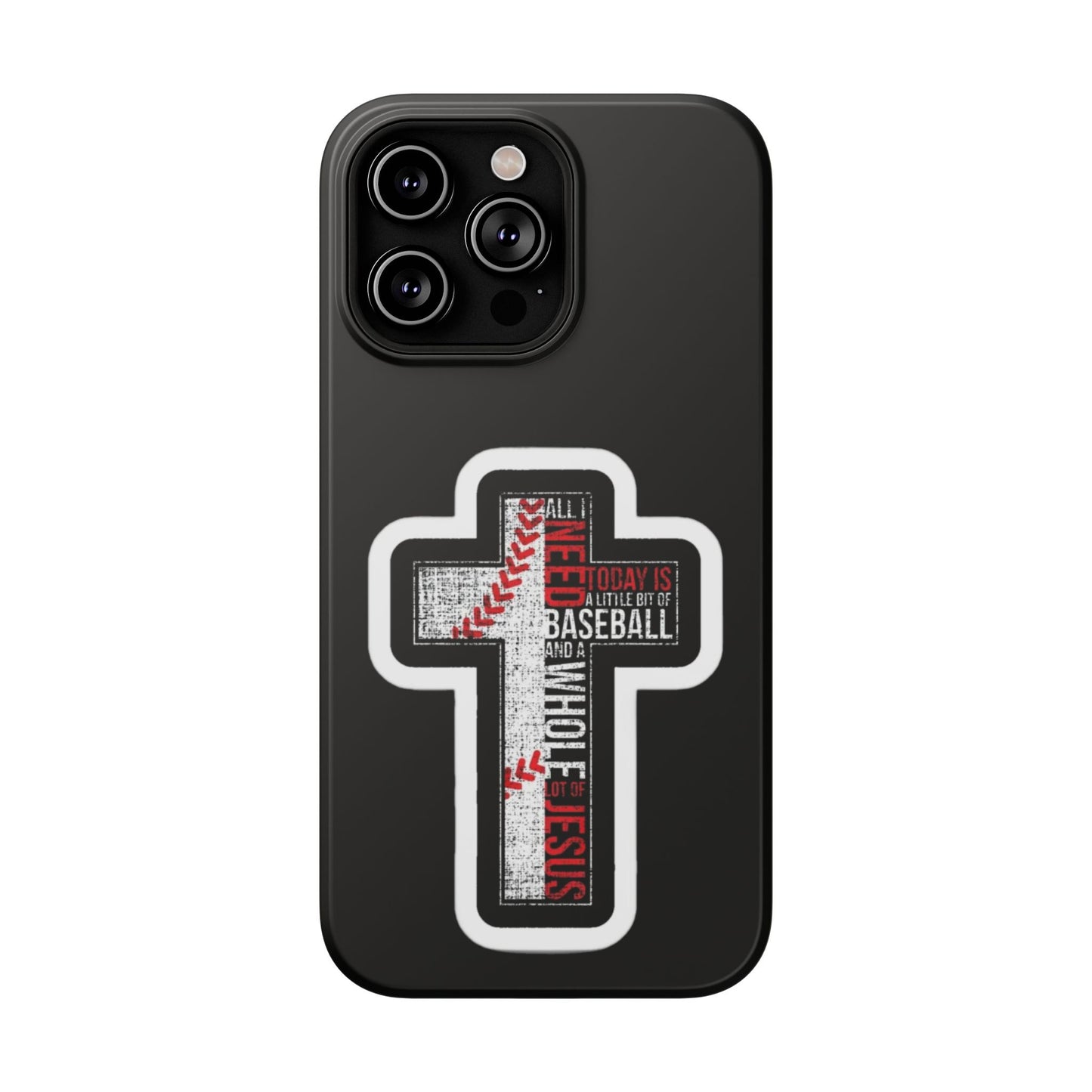 Baseball-themed Phone Case, Religious Cell Phone Cover, Impact-Resistant Case for Sports Lovers, Christian Gifts, Durable Mobile Accessory