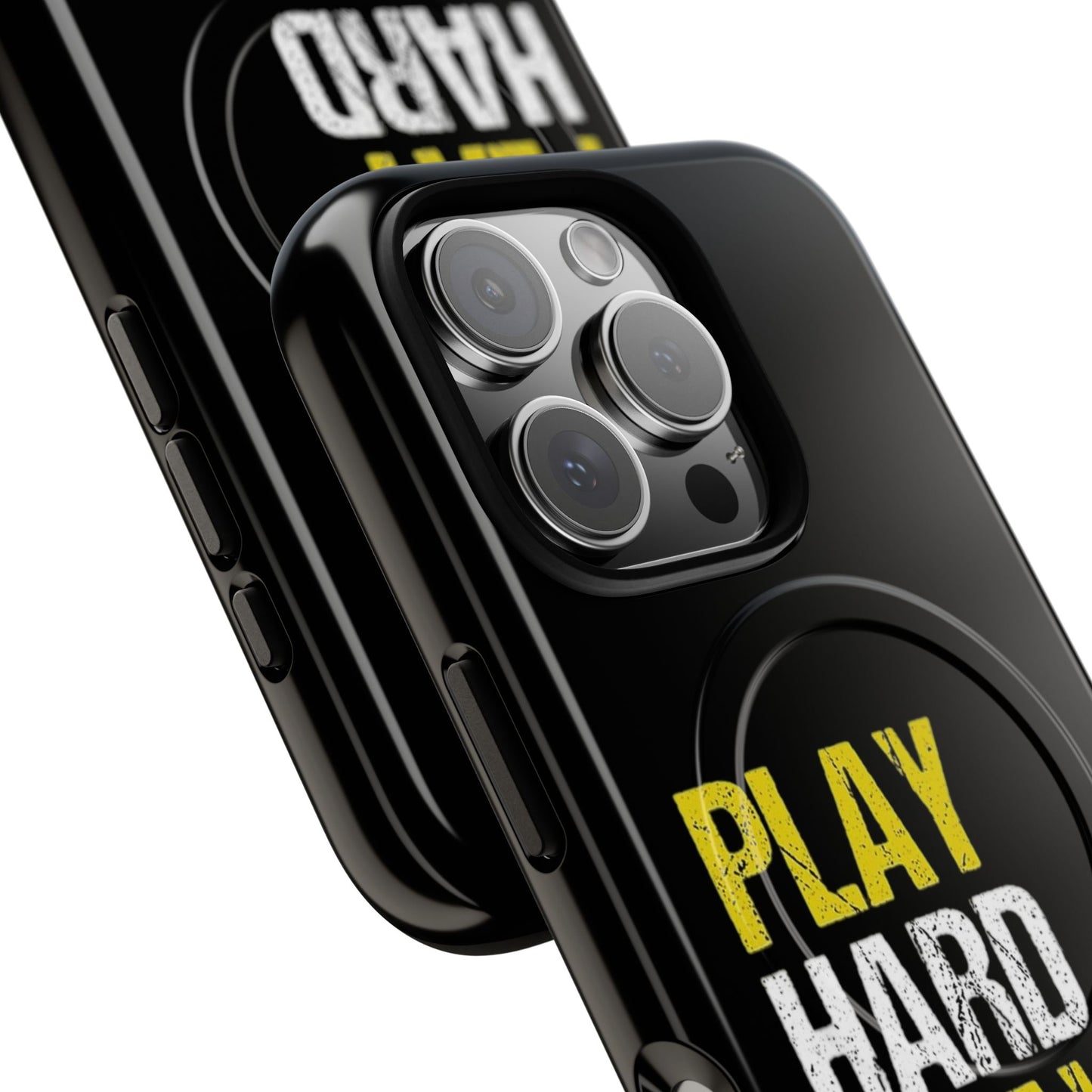 Tough Magnetic Phone Case, Play Hard Pray Harder, Durable Protection, Gifts for Gamers, Sports Enthusiasts, Everyday Use